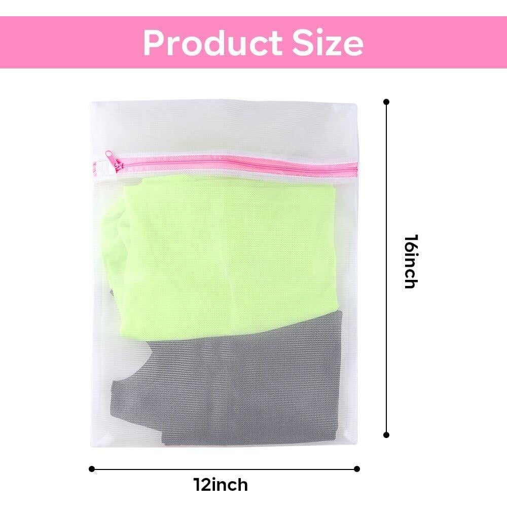 FGY 3 Bolsas de Malla para Lavandería - Mediana 30.48x40.64 cm