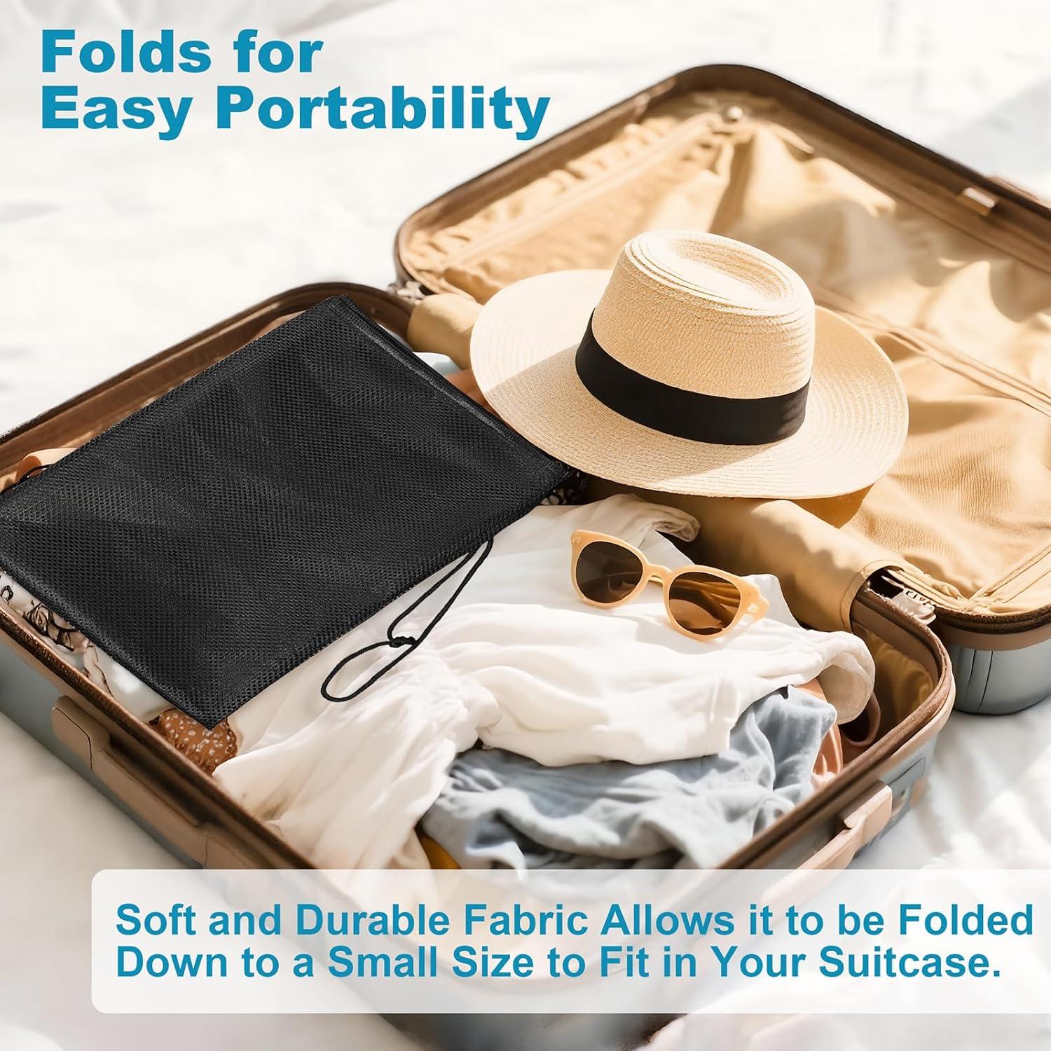 Paquete de 3 Bolsas de Lavandería de Malla Grande EyvirQic 61x91 cm