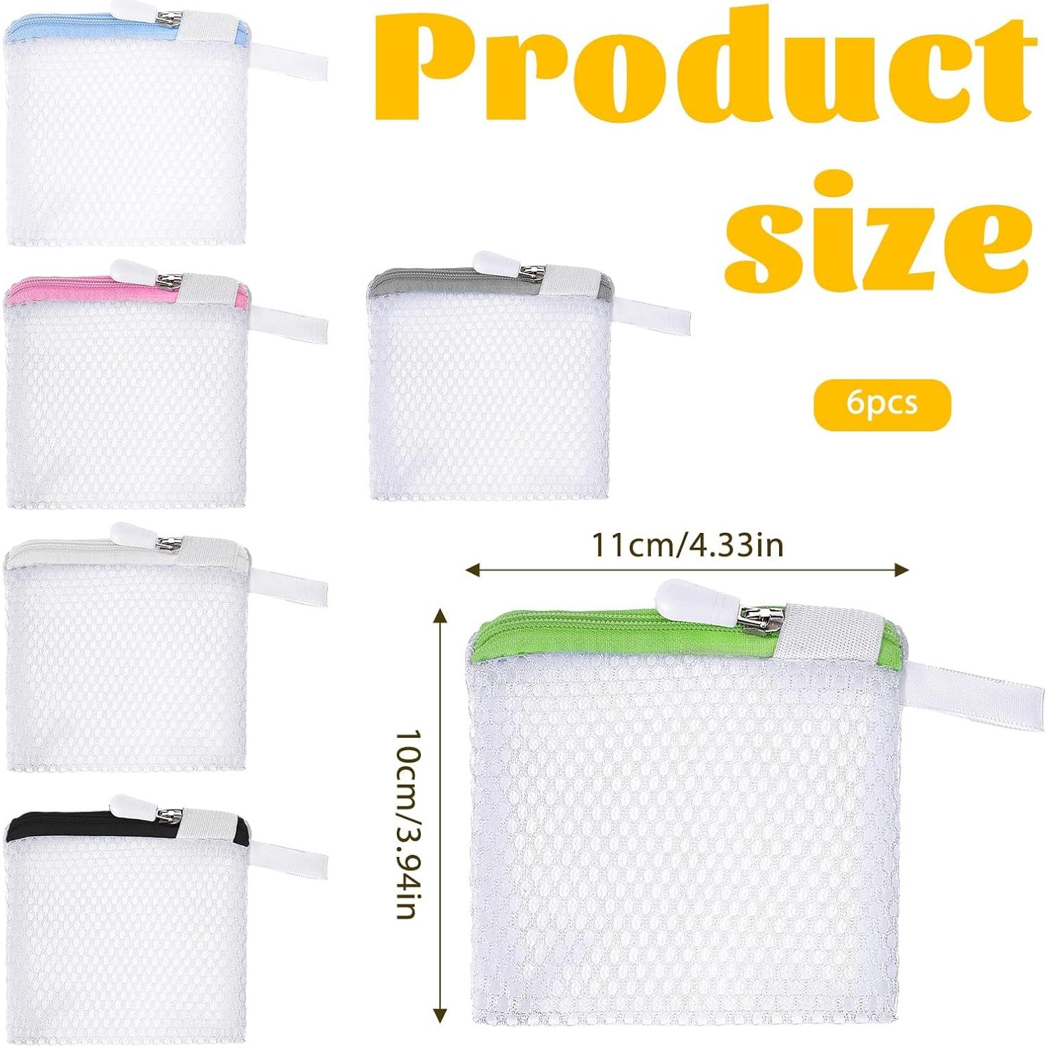 6 Bolsas de Malla para Lavandería QfwdfcTrenz 11x10 cm