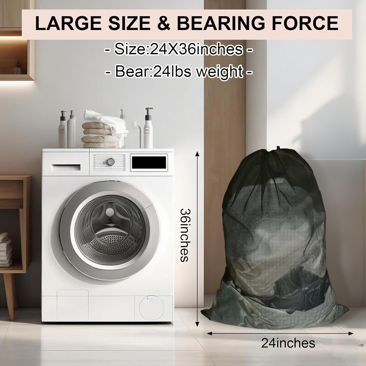 Paquete de 10 Bolsas de Lavandería de Malla Foivieide 61x91cm