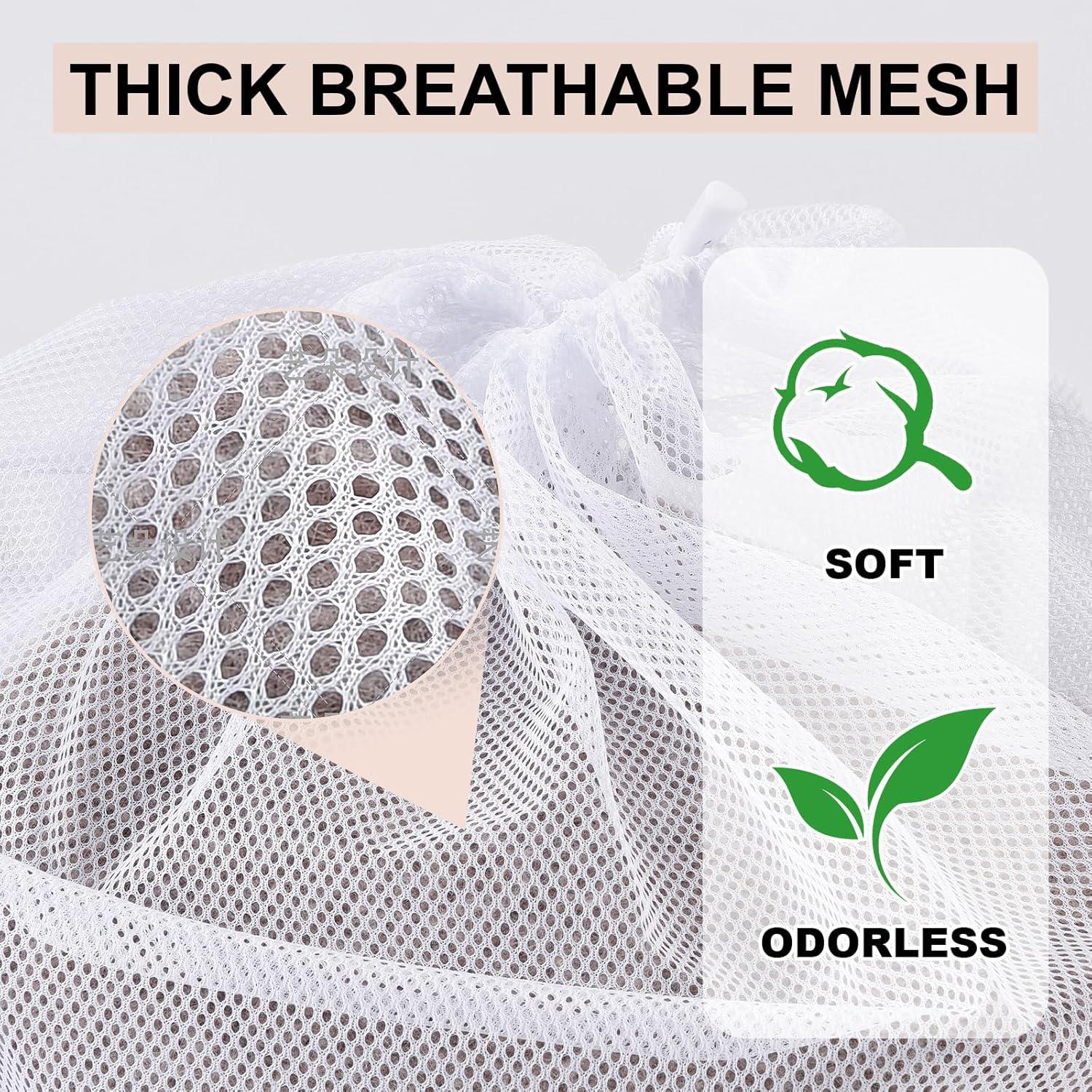 Paquete de 10 Bolsas de Lavandería de Malla Foivieide 61x91cm