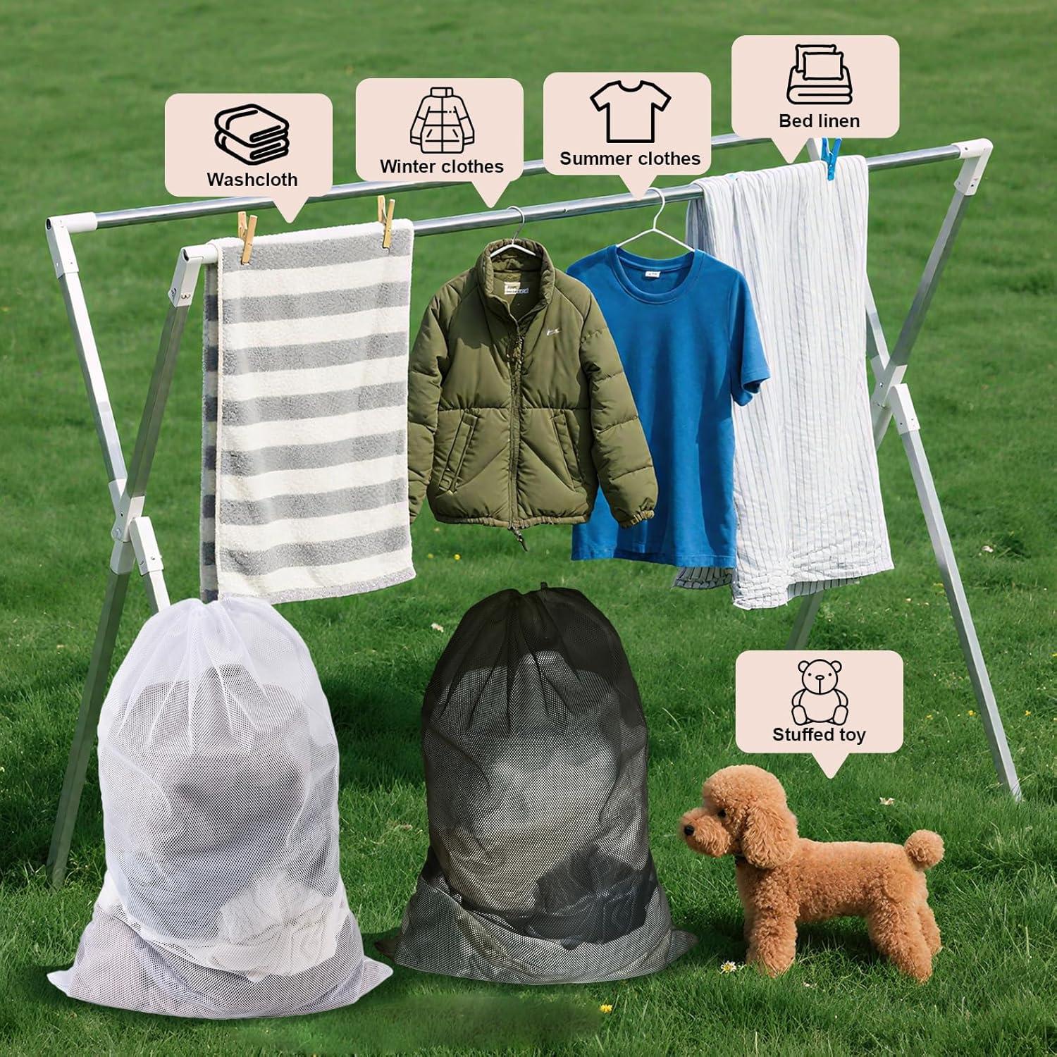 Paquete de 10 Bolsas de Lavandería de Malla Foivieide 61x91cm