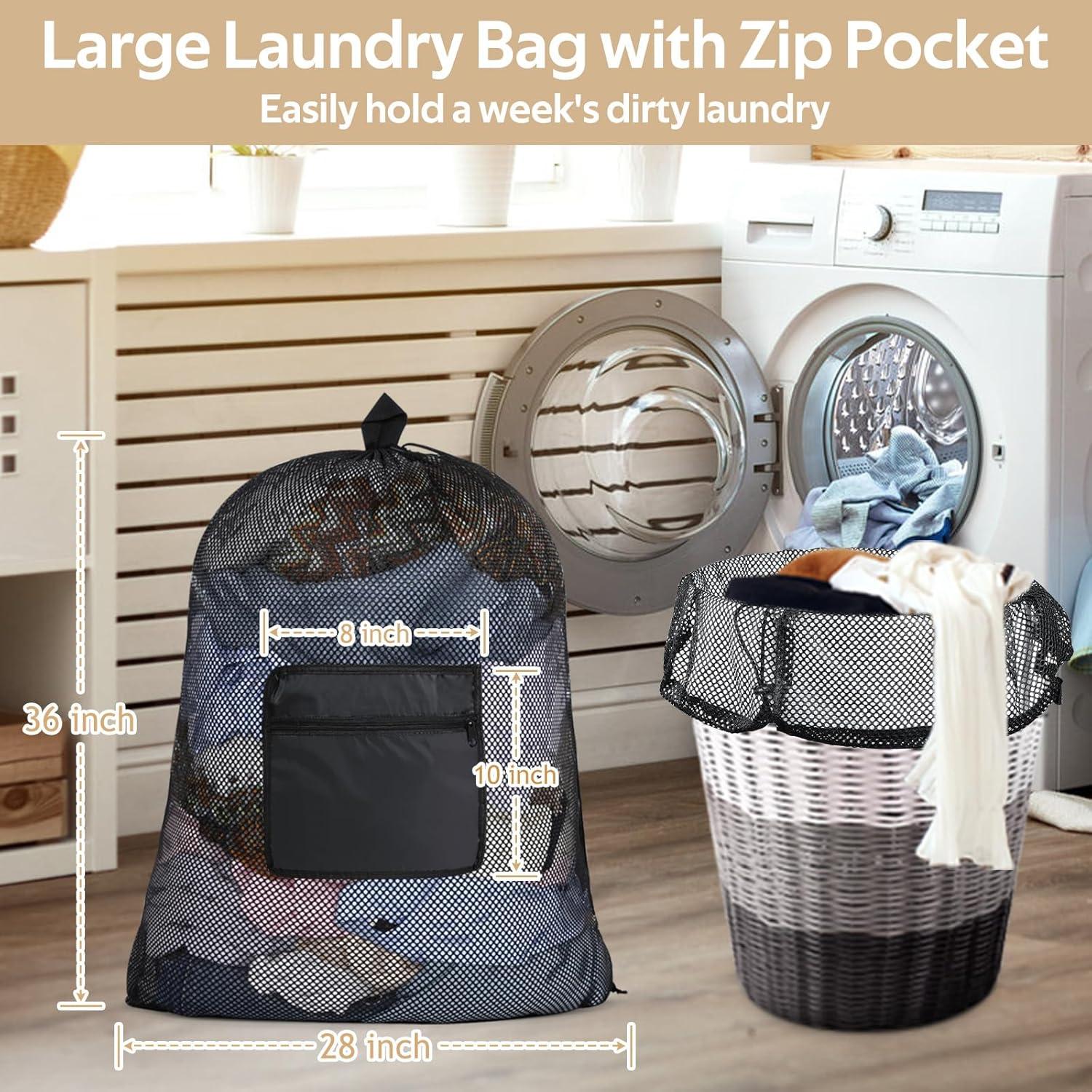 Bolsa de Lavandería de Malla OTraki 71 x 91.5 cm Negra