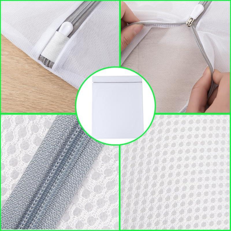 4 Bolsas de Malla para Lavandería MEGIESTO con Cremallera