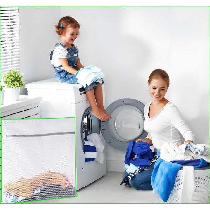 4 Bolsas de Malla para Lavandería MEGIESTO con Cremallera