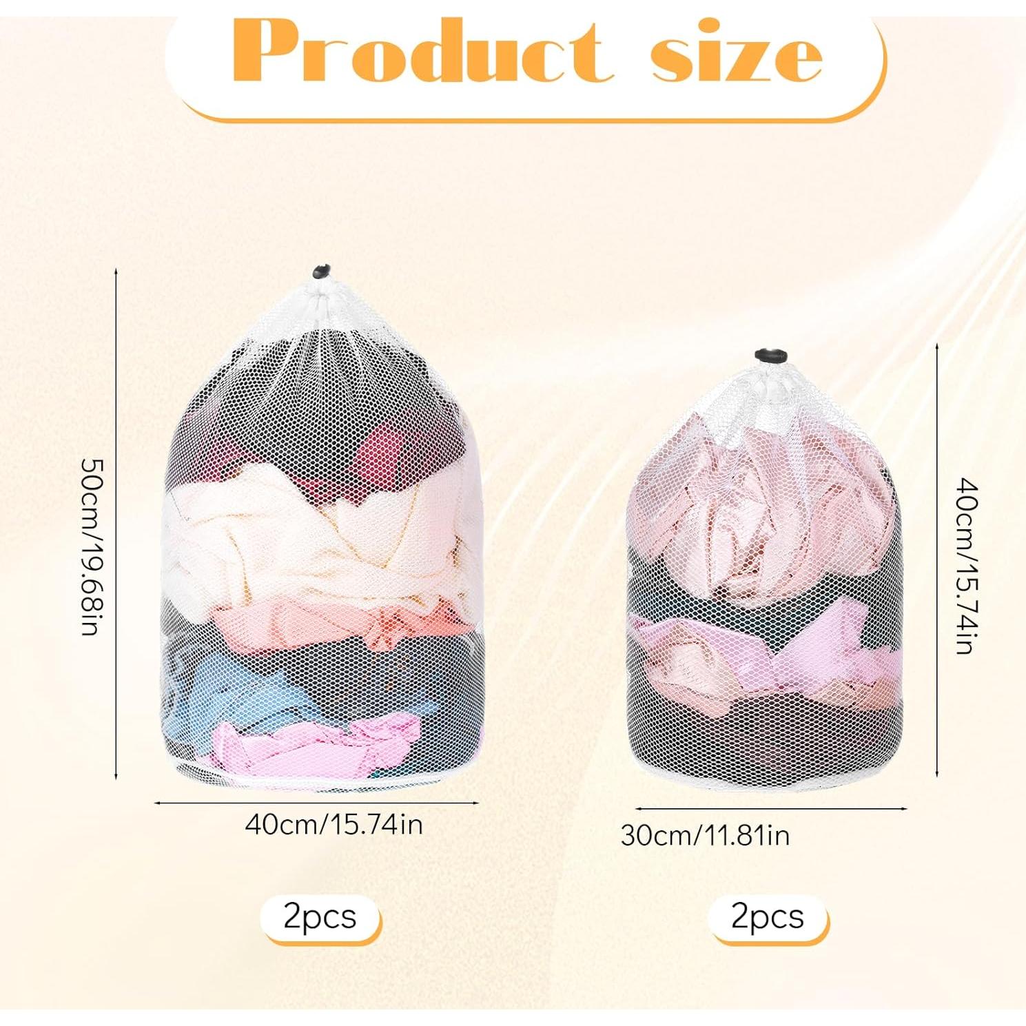 Bolsas de Lavandería de Malla ElevateTech 4 Pcs con Cierre