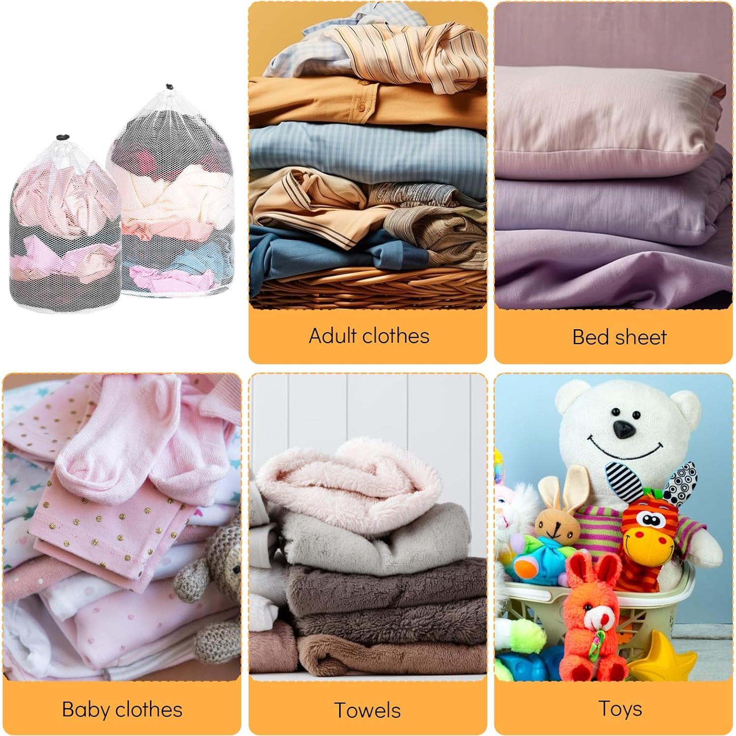 Bolsas de Lavandería de Malla ElevateTech 4 Pcs con Cierre