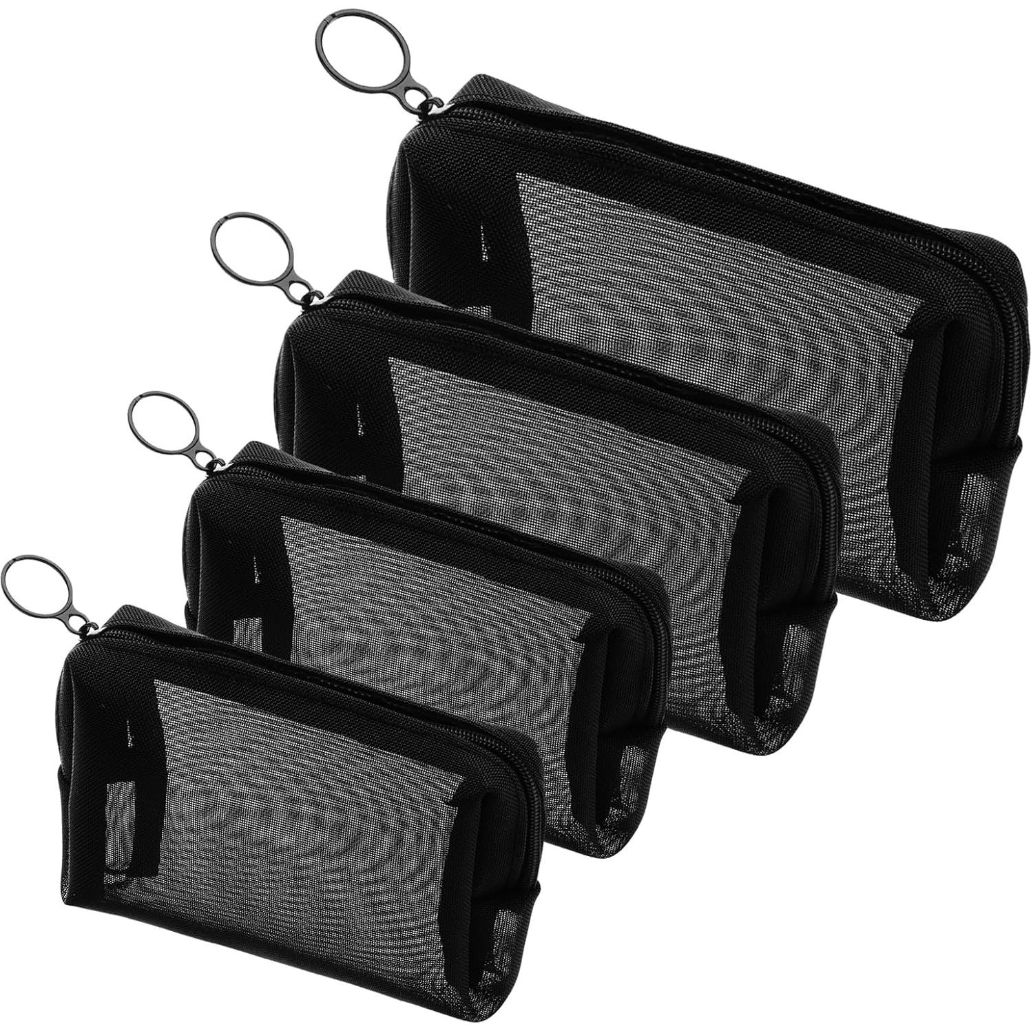 Set de 4 Bolsas de Maquillaje de Malla Ptwola - Organizador Portátil