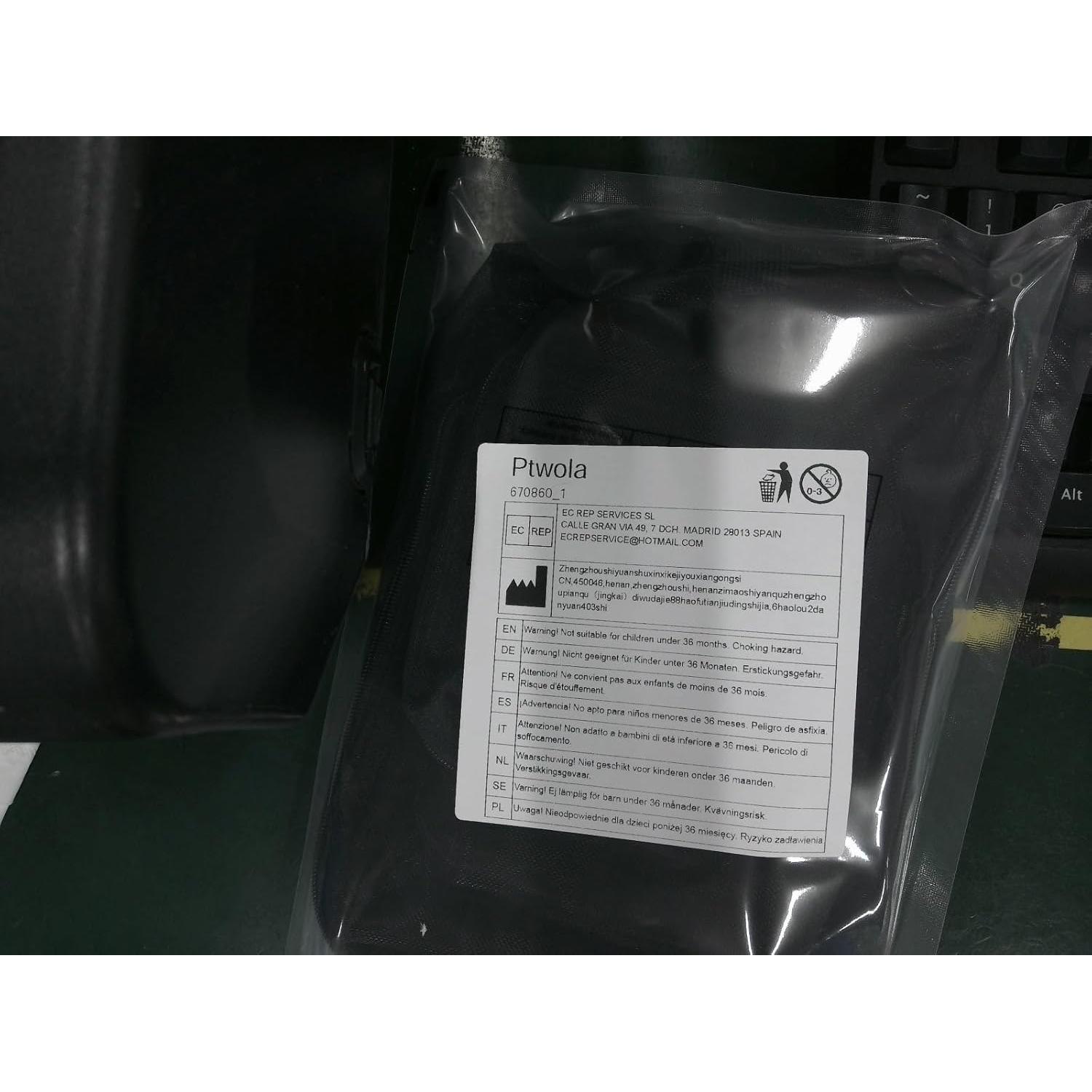 Set de 4 Bolsas de Maquillaje de Malla Ptwola - Organizador Portátil