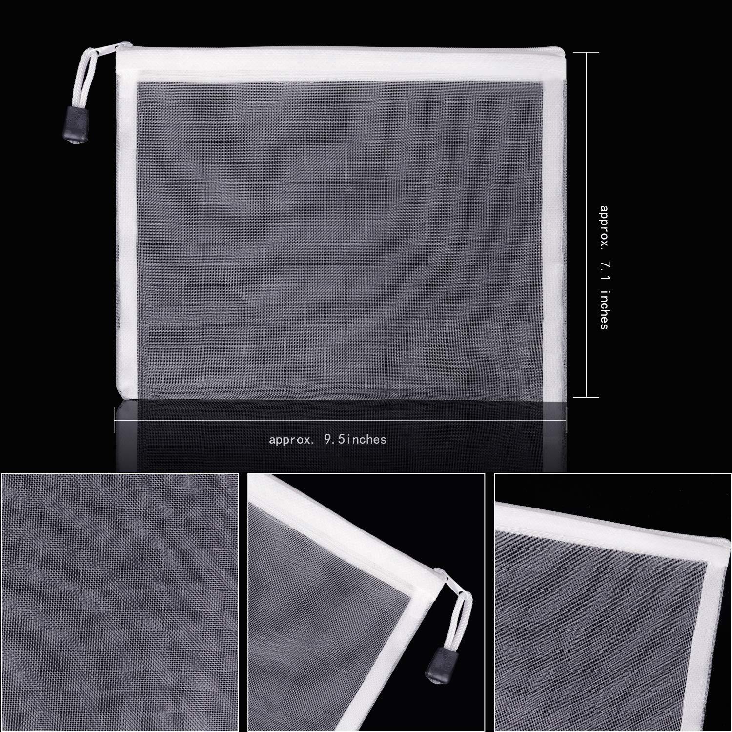 20 Bolsas de Malla con Cremallera Puchifoda 24x18 cm Blancas