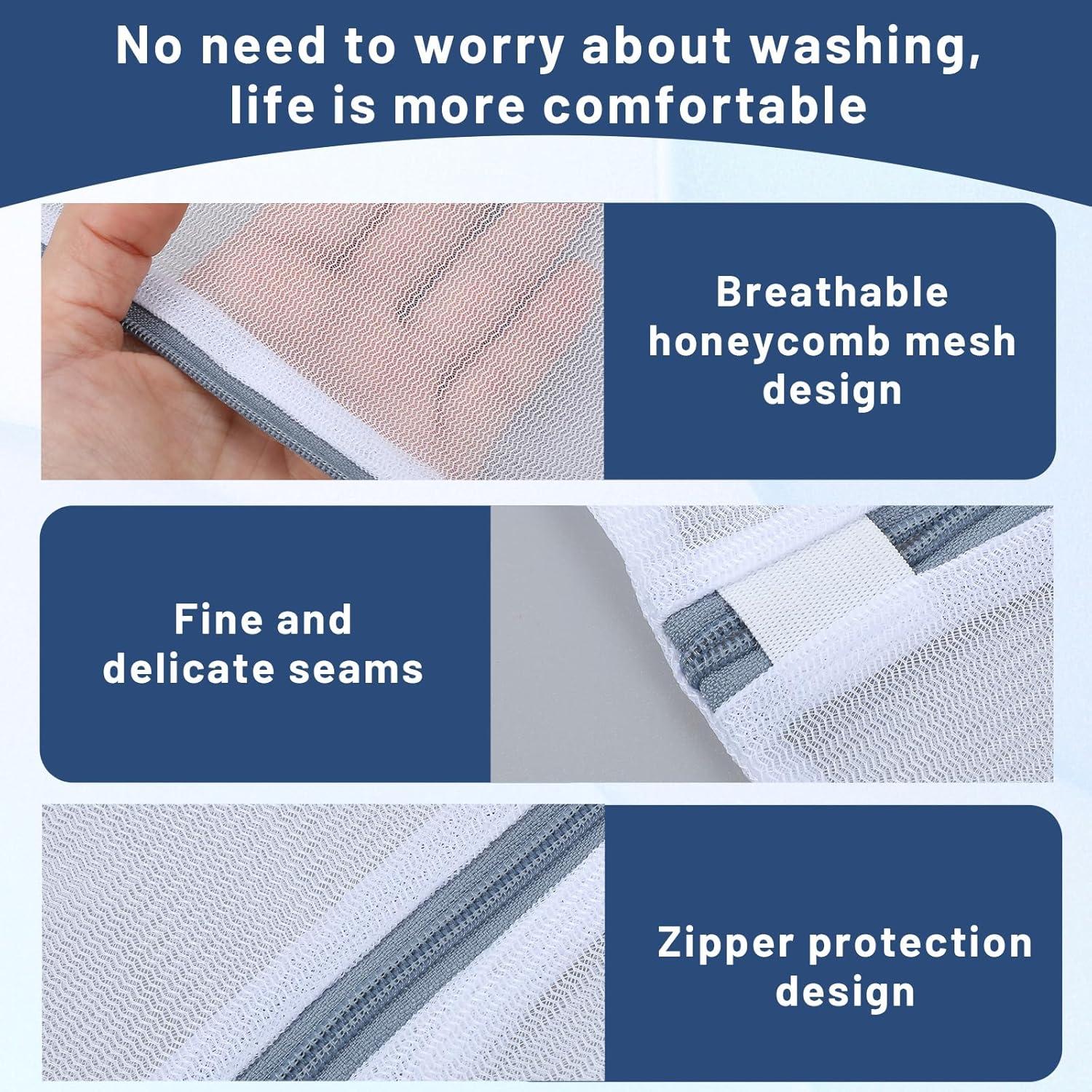 Juego de 3 Bolsas de Malla para Lavandería Nogeqi - Delicados