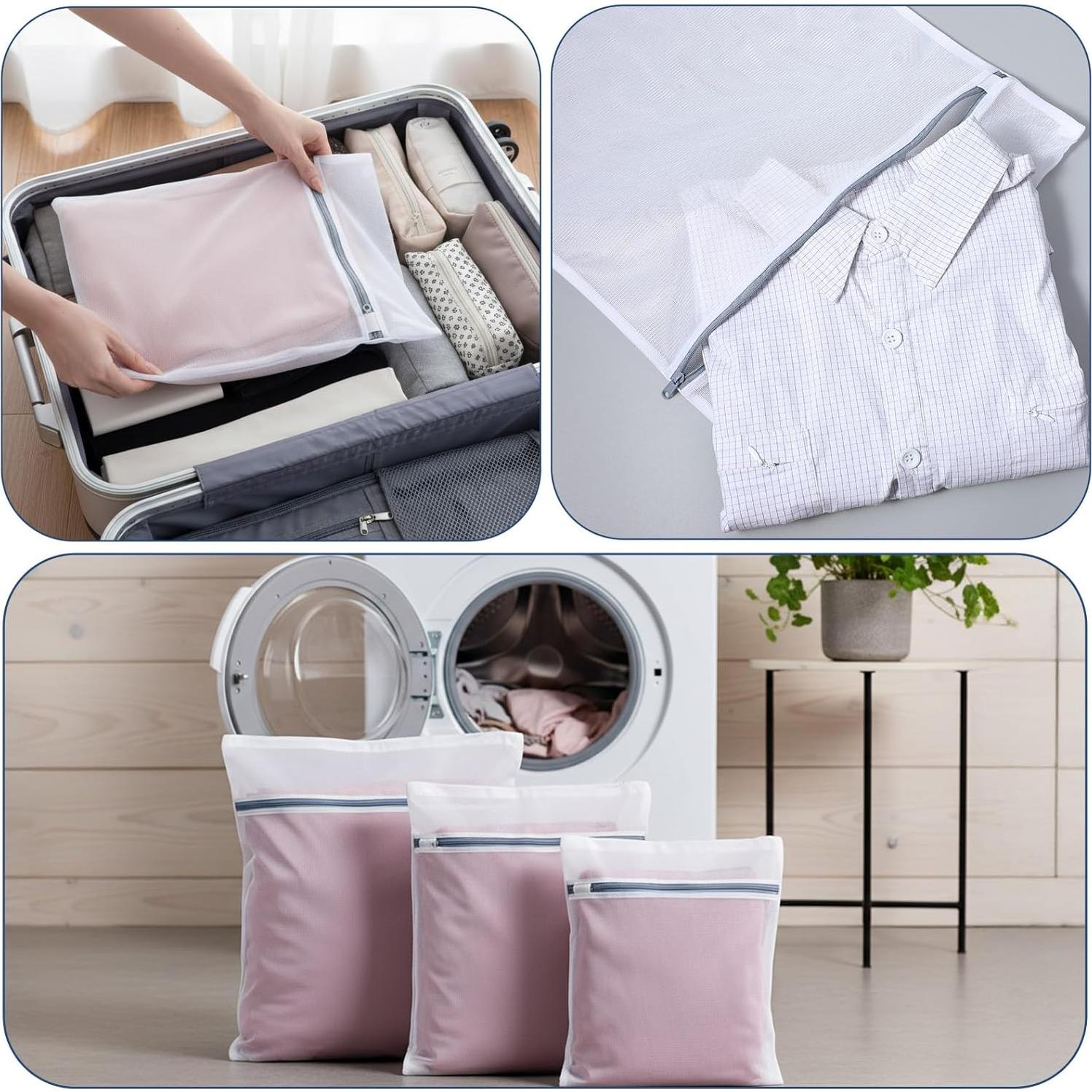 Juego de 3 Bolsas de Malla para Lavandería Nogeqi - Delicados