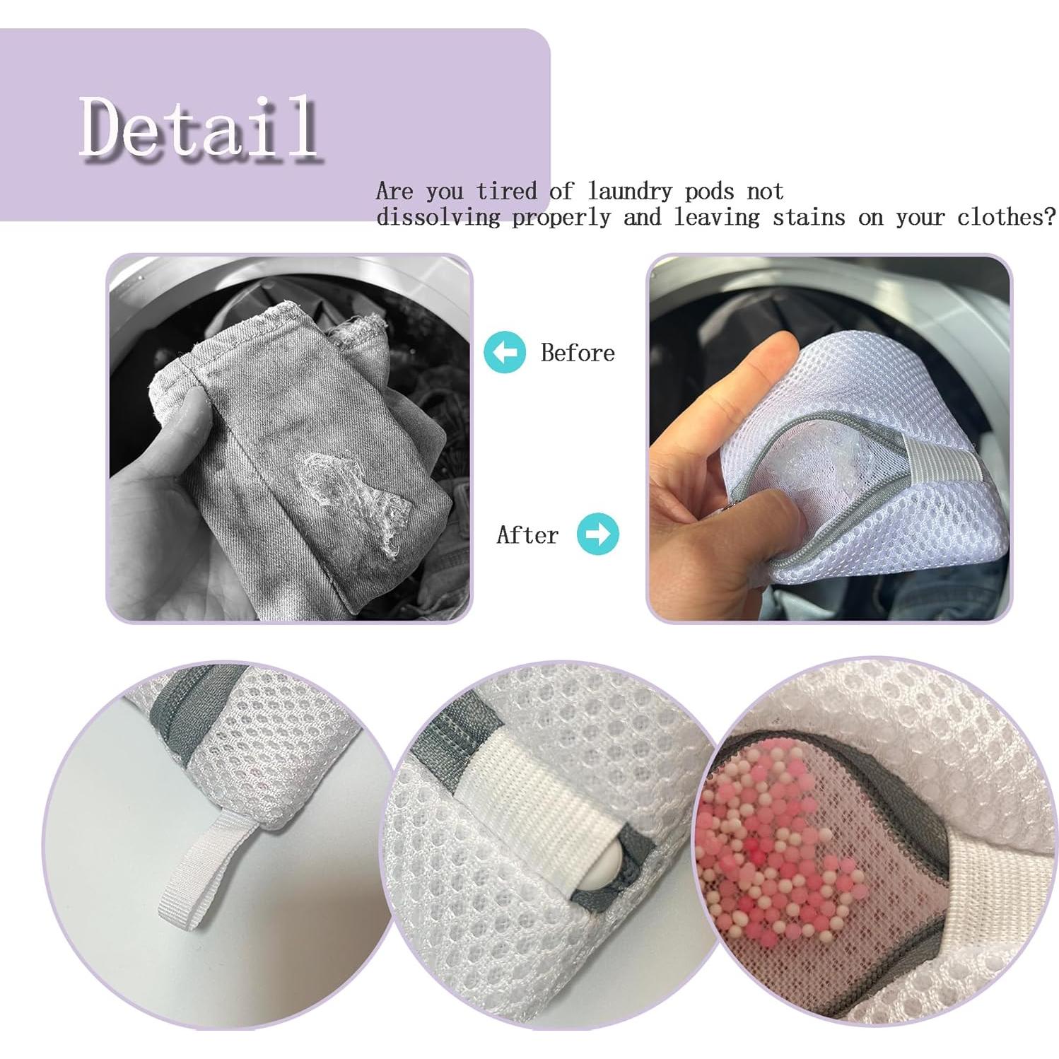 4 Bolsas Antiadherentes para Cápsulas de Lavandería XLANMAY