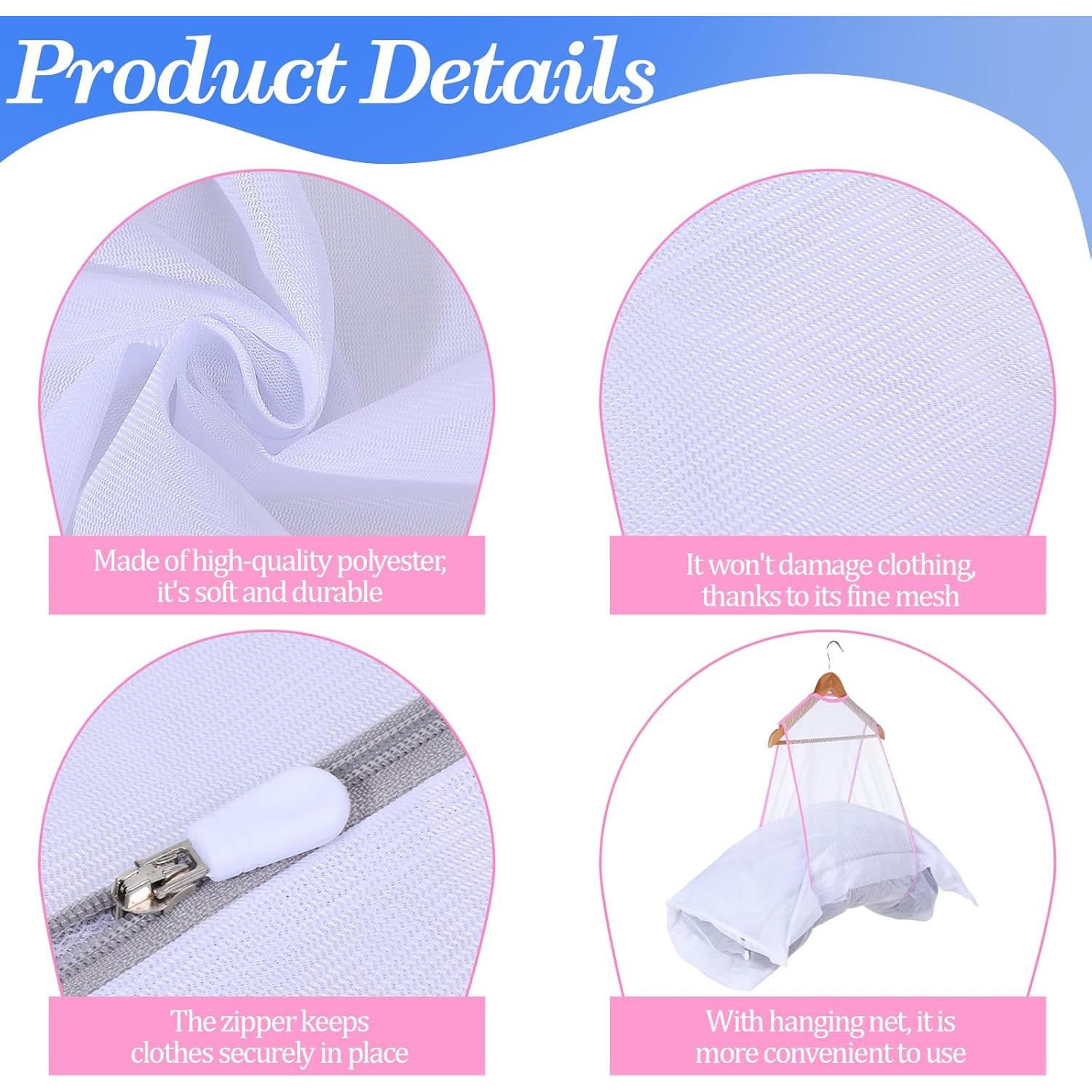 8 Piezas Bolsas de Lavandería de Malla Exclaith - 2 Tamaños