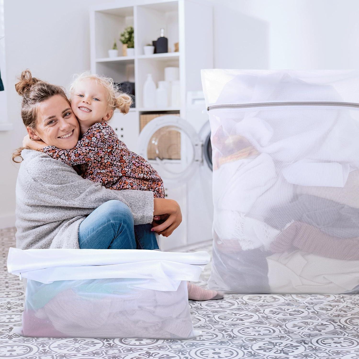 8 Piezas Bolsas de Lavandería de Malla Exclaith - 2 Tamaños