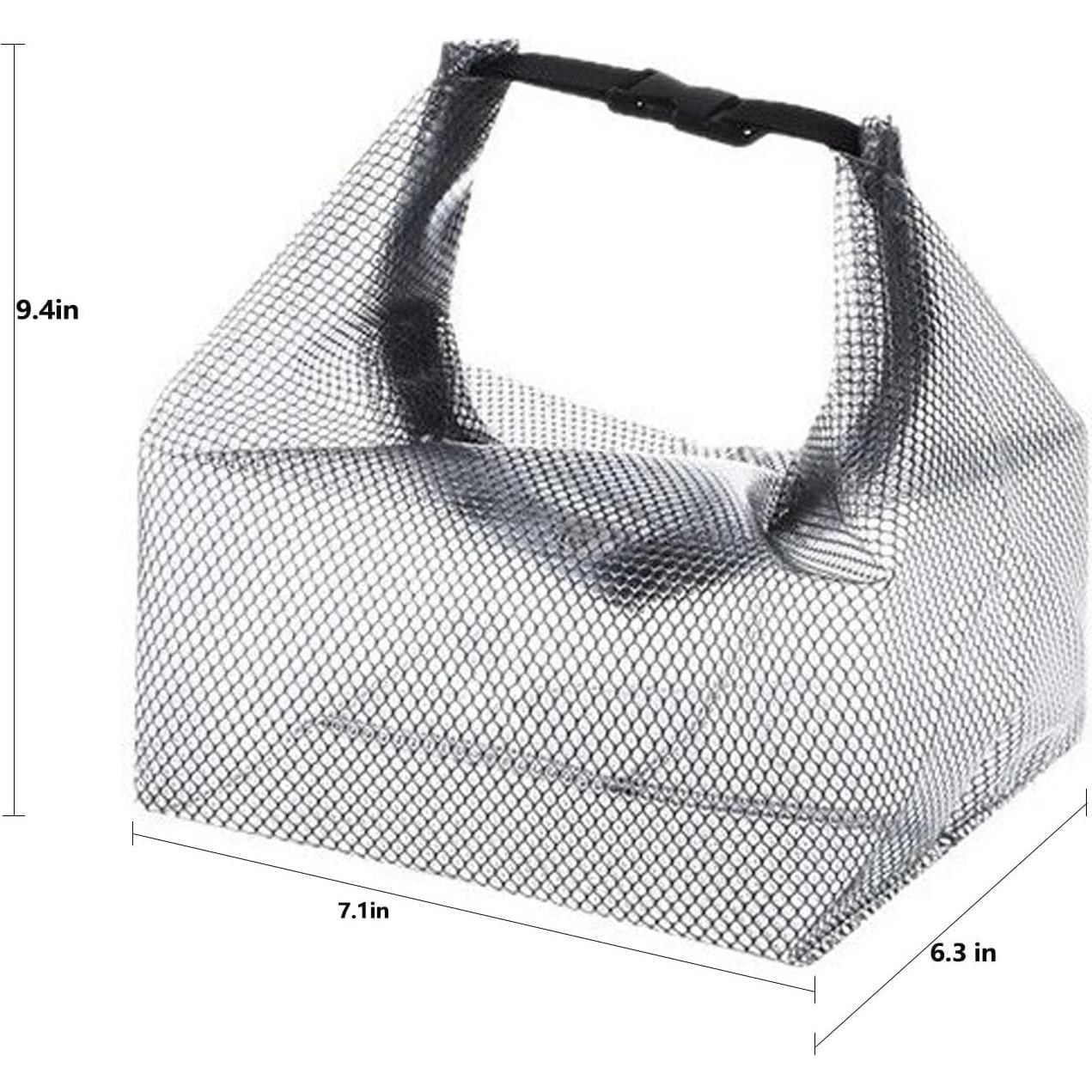 Bolsa de Almacenamiento Cosmético Portátil fxqtomio Gris 18x16x24cm