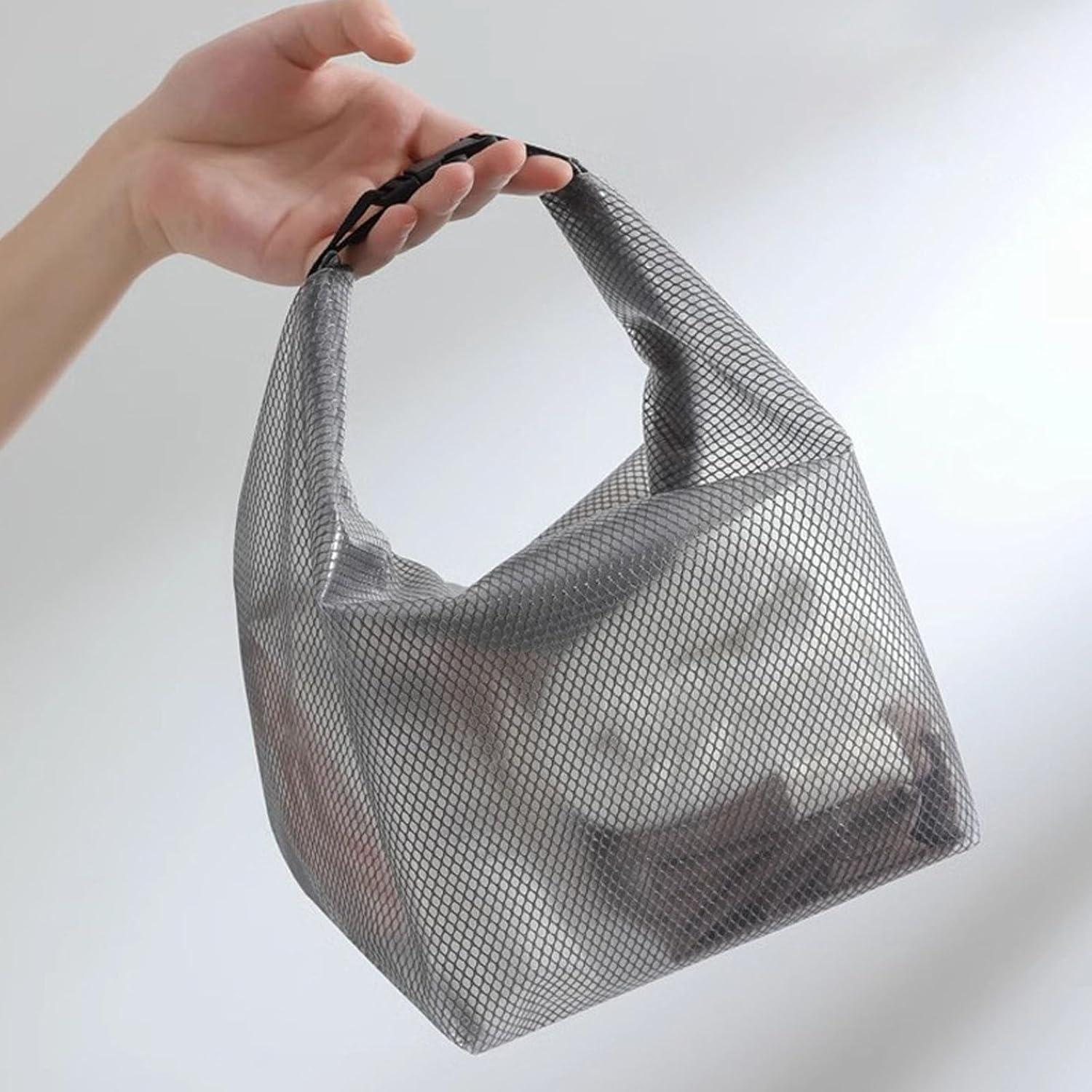 Bolsa de Almacenamiento Cosmético Portátil fxqtomio Gris 18x16x24cm
