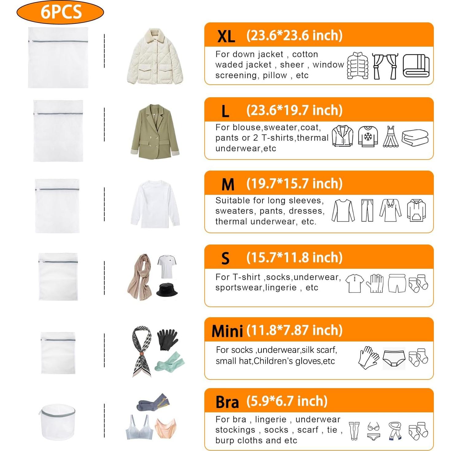 Bolsa de Lavado de Zapatos WUMUTI XXL Amarillo - 2 Piezas 38x16 cm