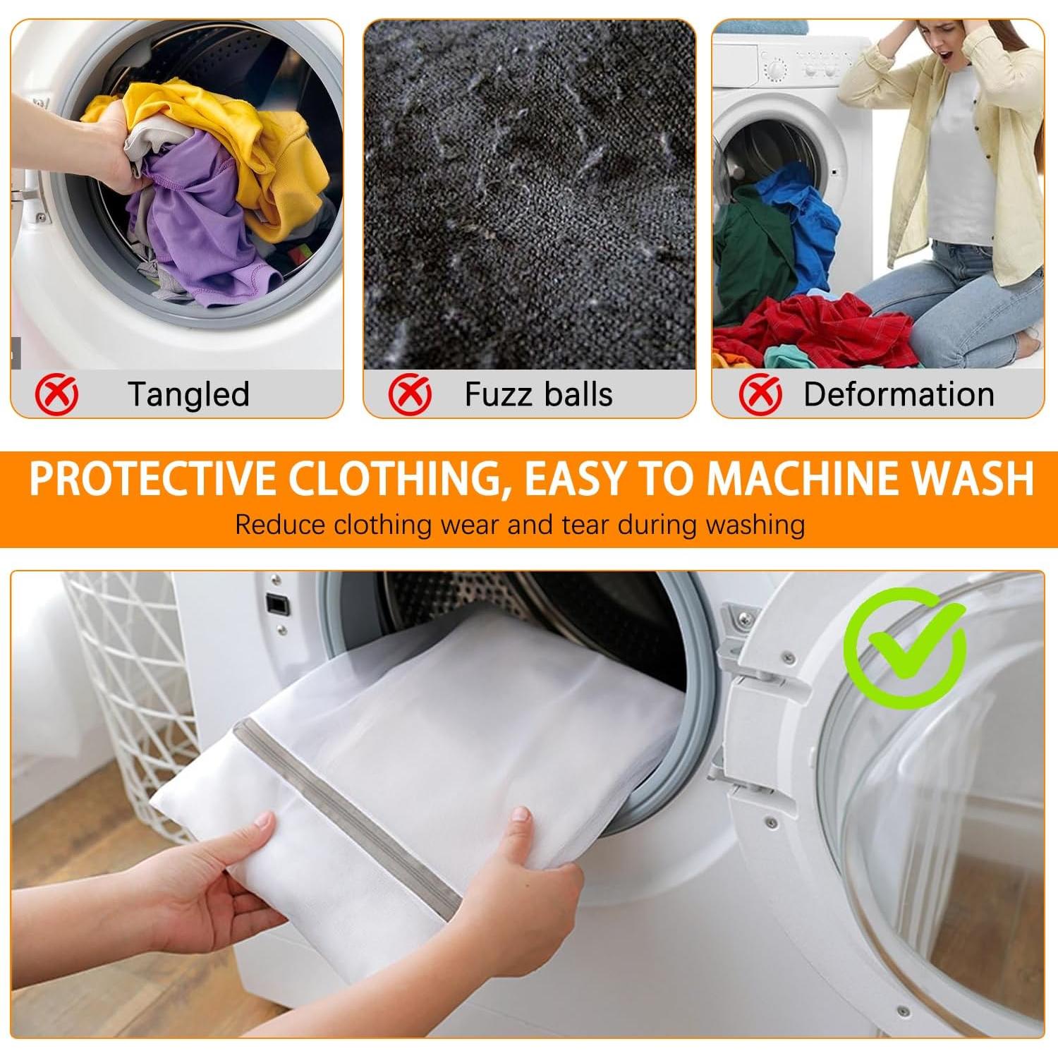 Bolsa de Lavado de Zapatos WUMUTI XXL Amarillo - 2 Piezas 38x16 cm