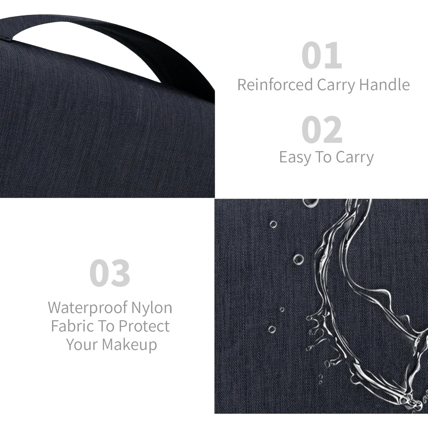 Bolsa de Aseo Lcsmaokin Impermeable Gran Capacidad Negra