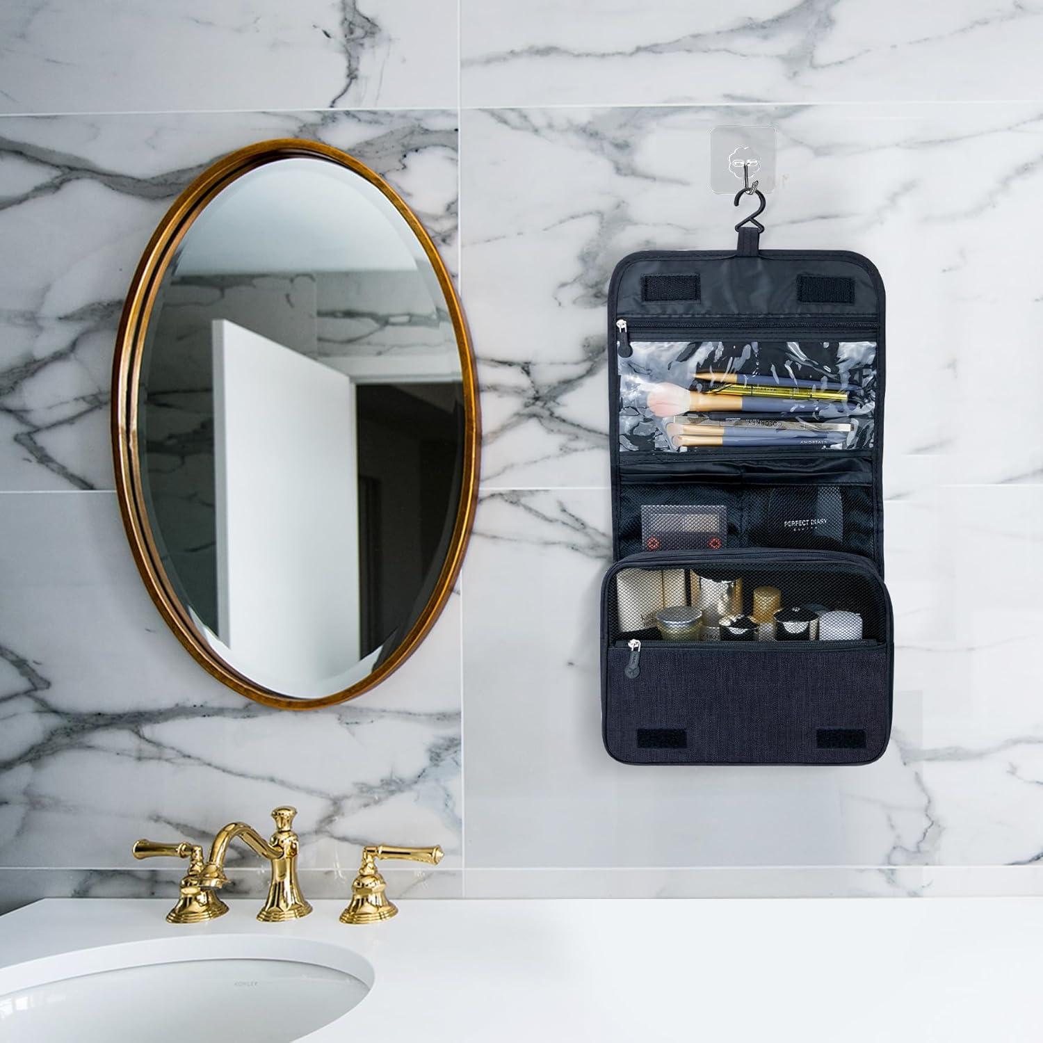 Bolsa de Aseo Lcsmaokin Impermeable Gran Capacidad Negra