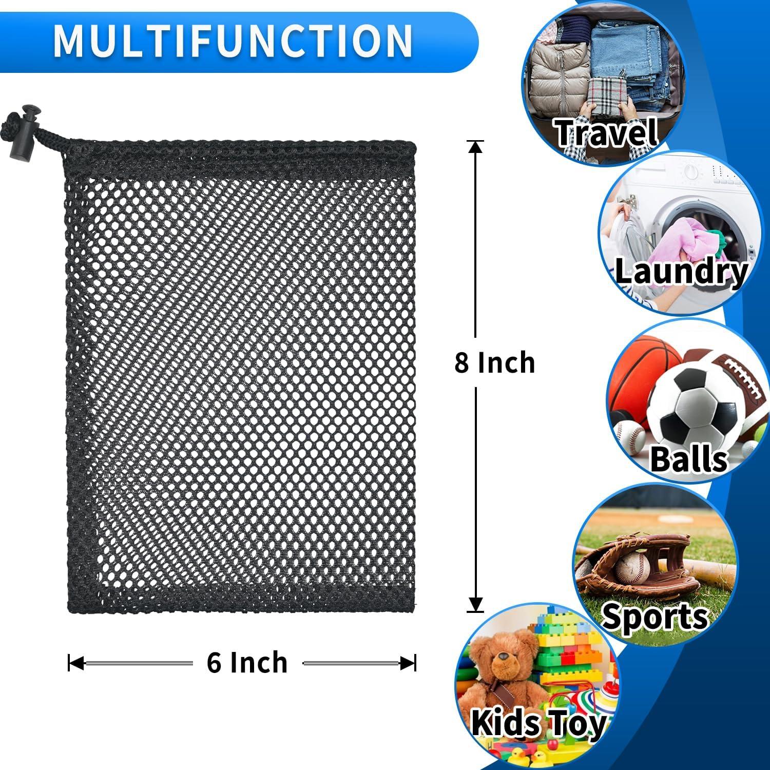 10 Bolsas de Malla con Cierre de Cordón BOJITEXS 15x20 cm