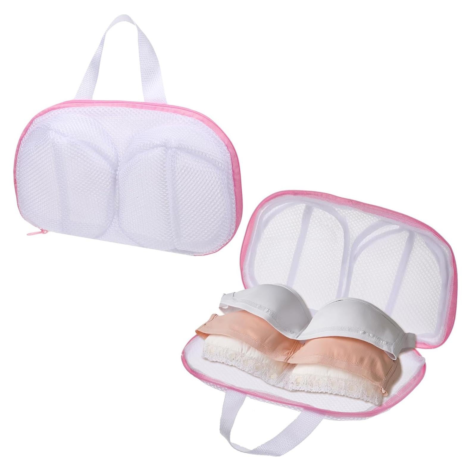Bolsas de Lavado de Sujetadores Zyghjort 30x20cm 2 Pcs Rosa