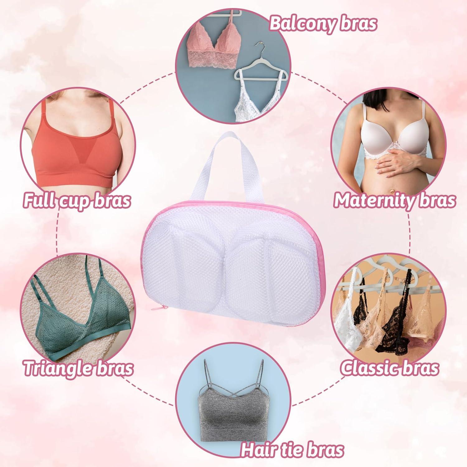 Bolsas de Lavado de Sujetadores Zyghjort 30x20cm 2 Pcs Rosa