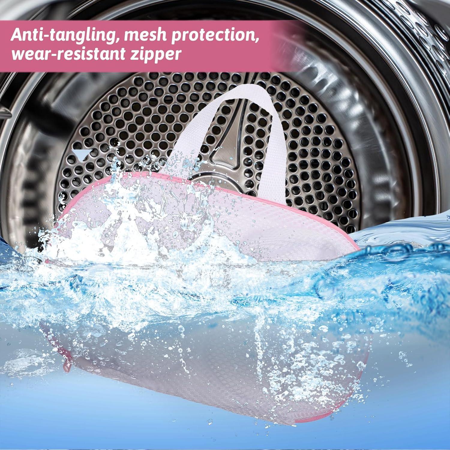 Bolsas de Lavado de Sujetadores Zyghjort 30x20cm 2 Pcs Rosa