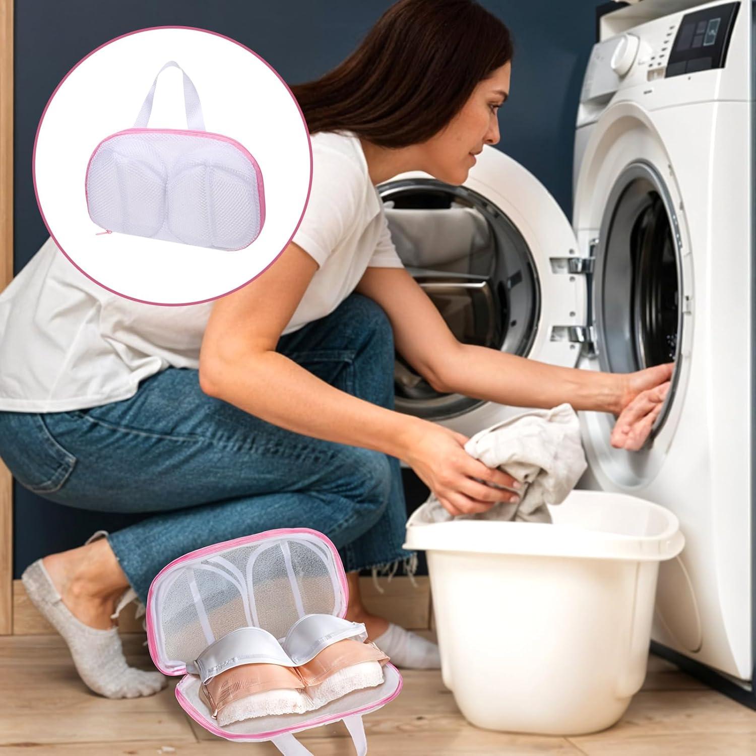 Bolsas de Lavado de Sujetadores Zyghjort 30x20cm 2 Pcs Rosa