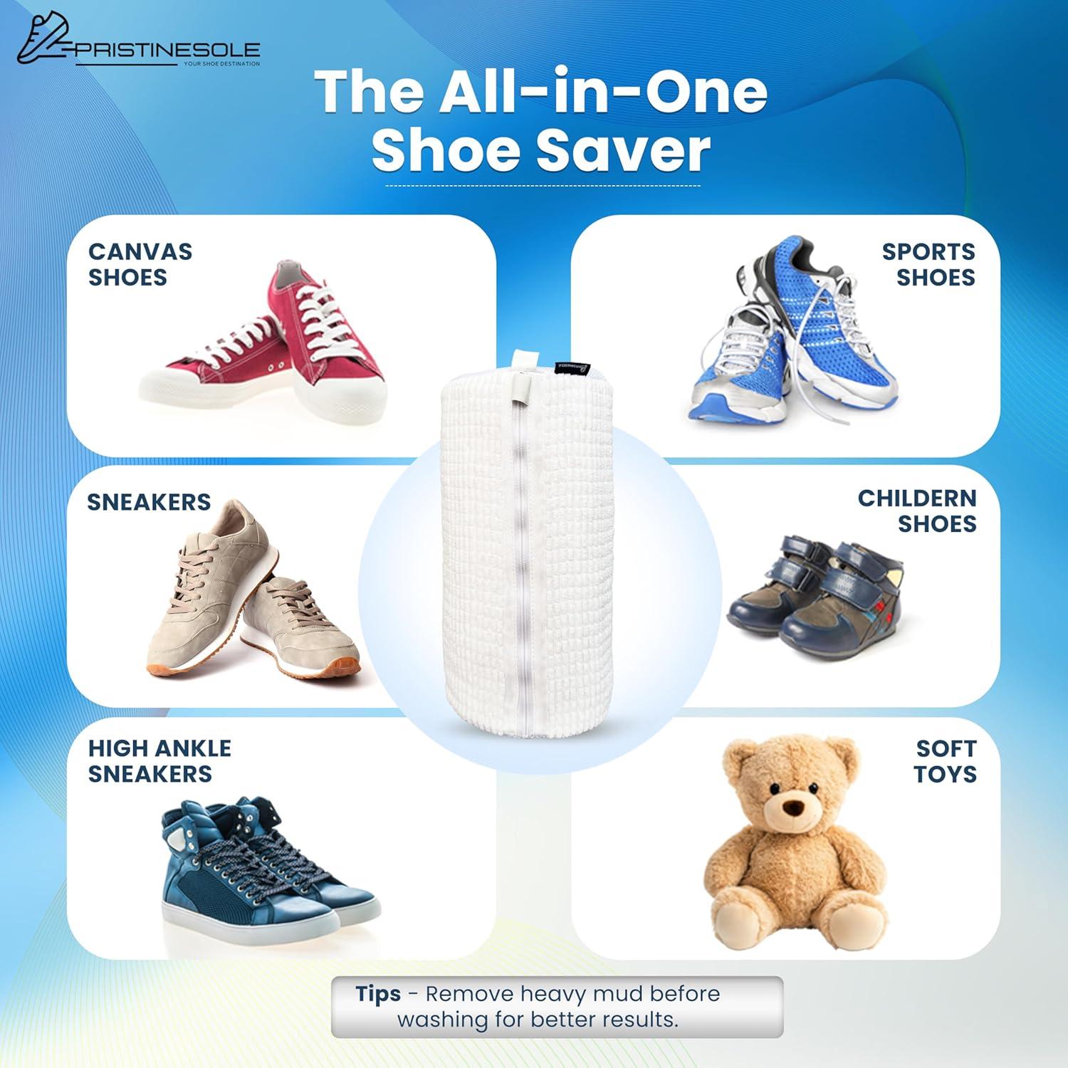 Bolsa de Lavado de Zapatos PRISTINESOLE - 2 Unidades Malla Duradera