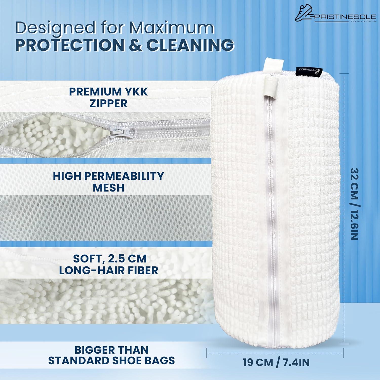 Bolsa de Lavado de Zapatos PRISTINESOLE - 2 Unidades Malla Duradera
