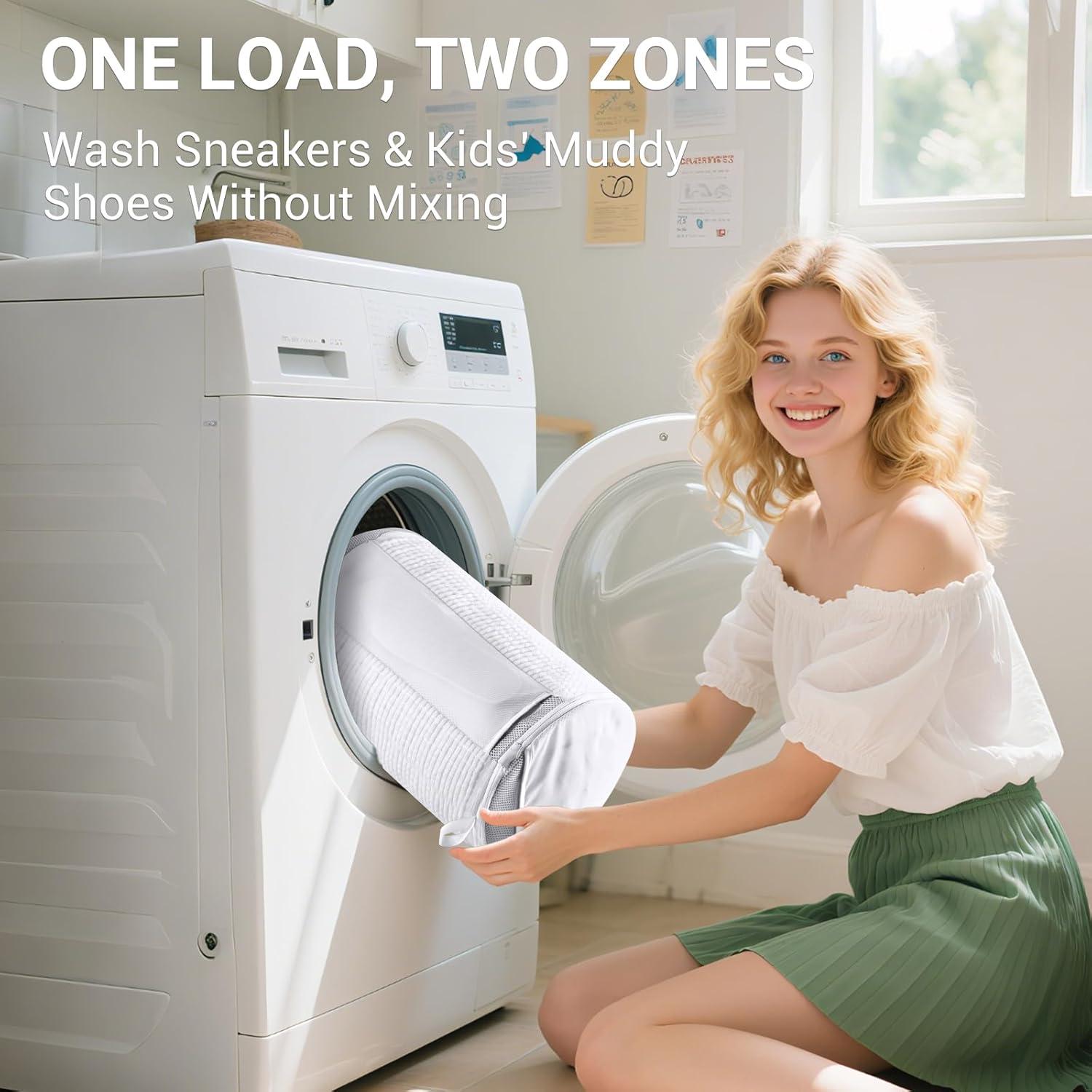 Bolsa de Lavandería para Zapatos Teletrogy 24x35 cm con 2 Zonas