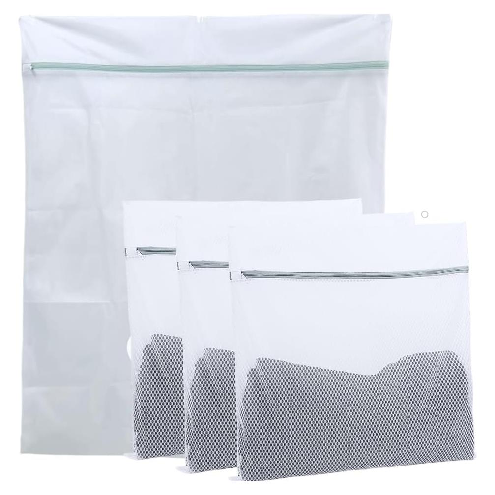 Bolsas de Lavandería de Malla GUOZCARAY 4 Piezas Jumbo 109x89cm