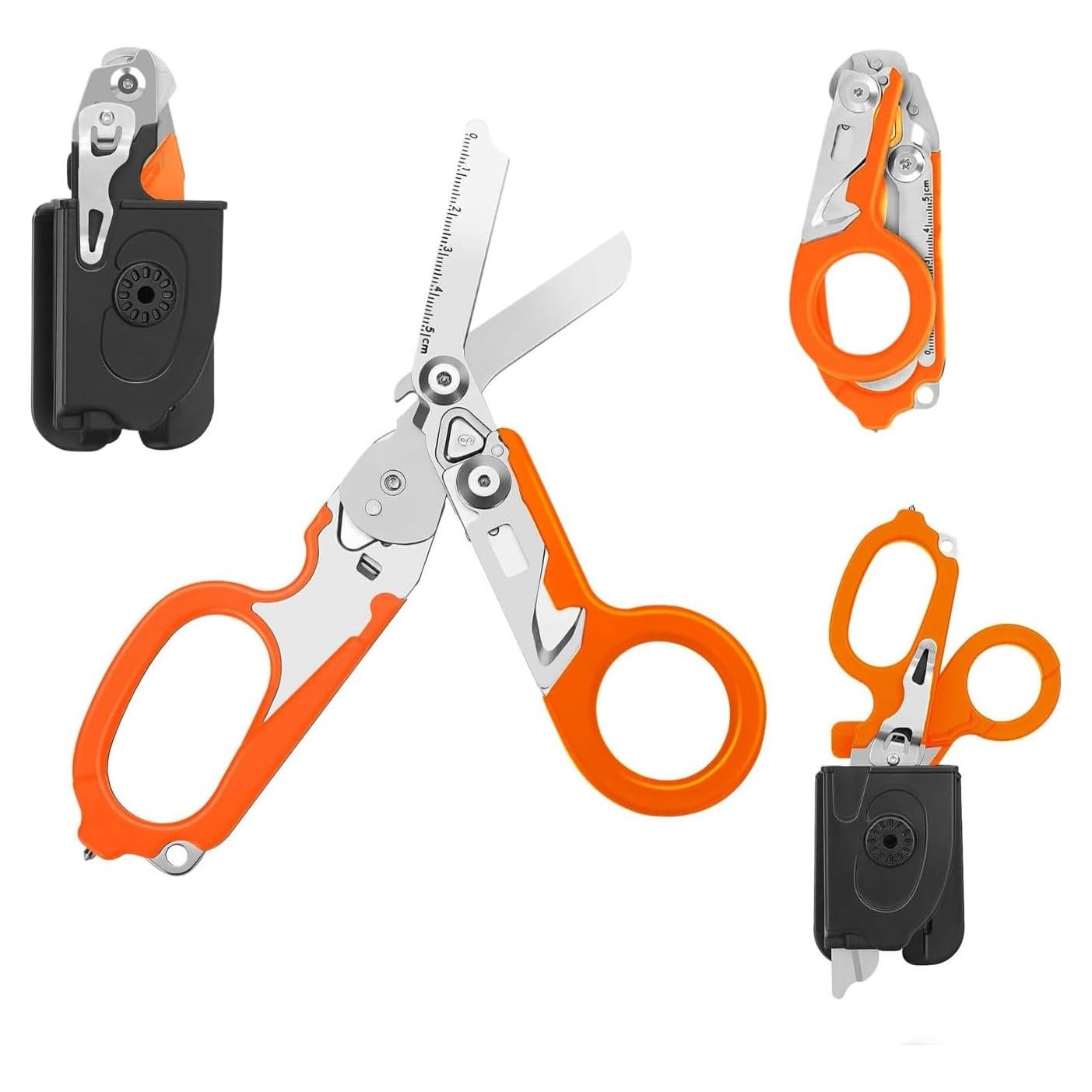 Tijeras de Trauma Plegables X.I. Products 6 en 1 Naranja