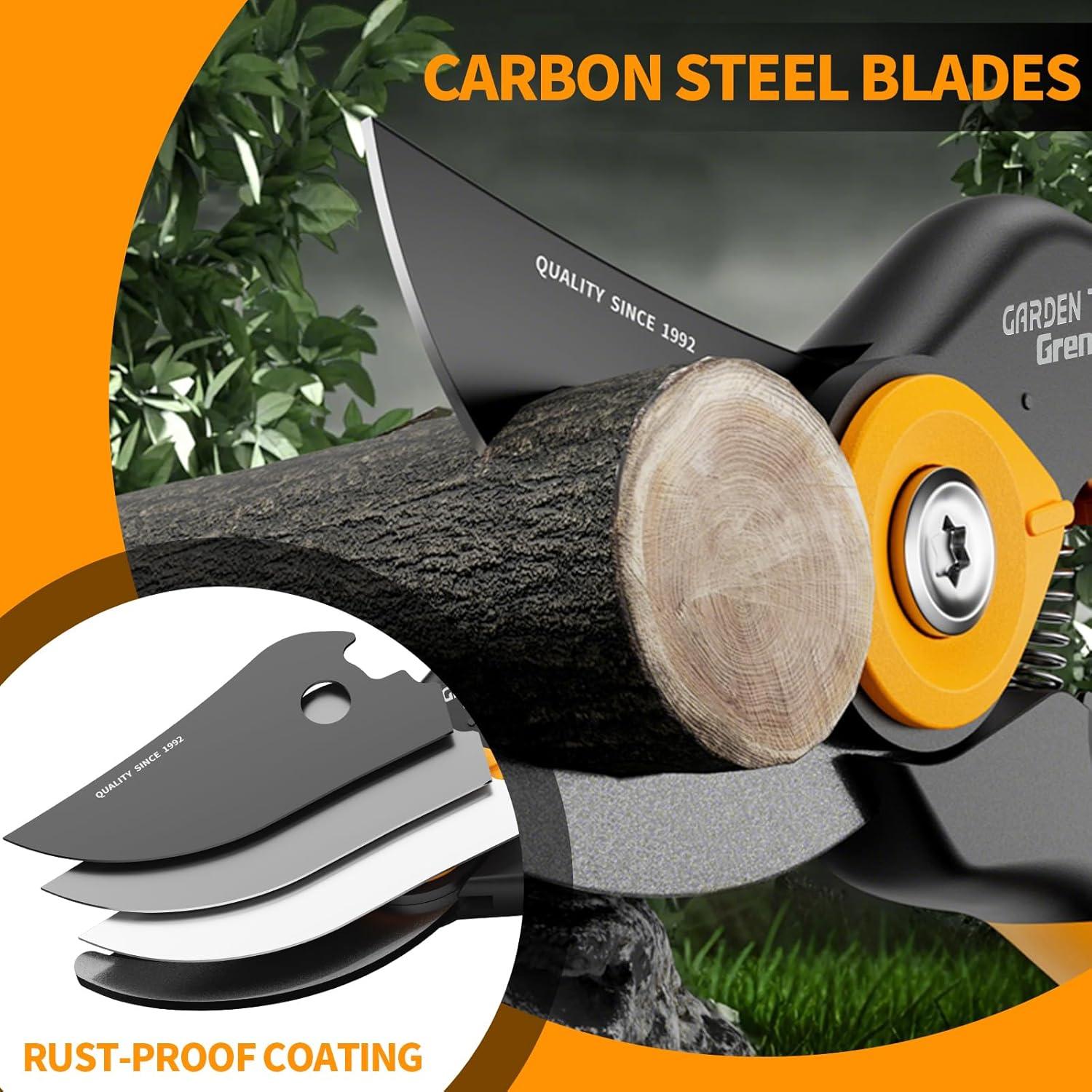 Tijeras de Poda Bypass GRENPRO 21.8 cm Acero SK-5 Antioxidante