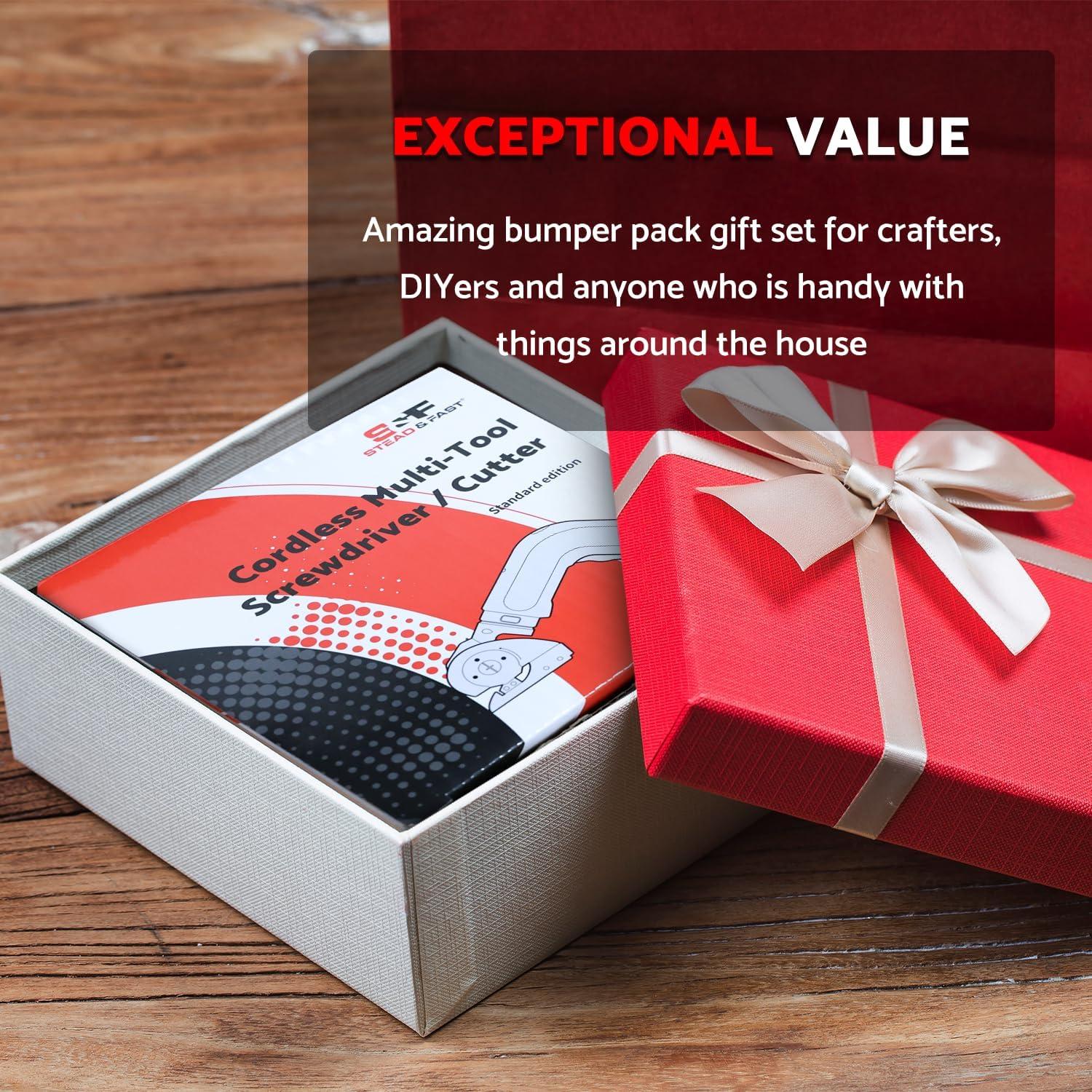 Cortadora Eléctrica de Cartón S&F STEAD & FAST 4V Inalámbrica