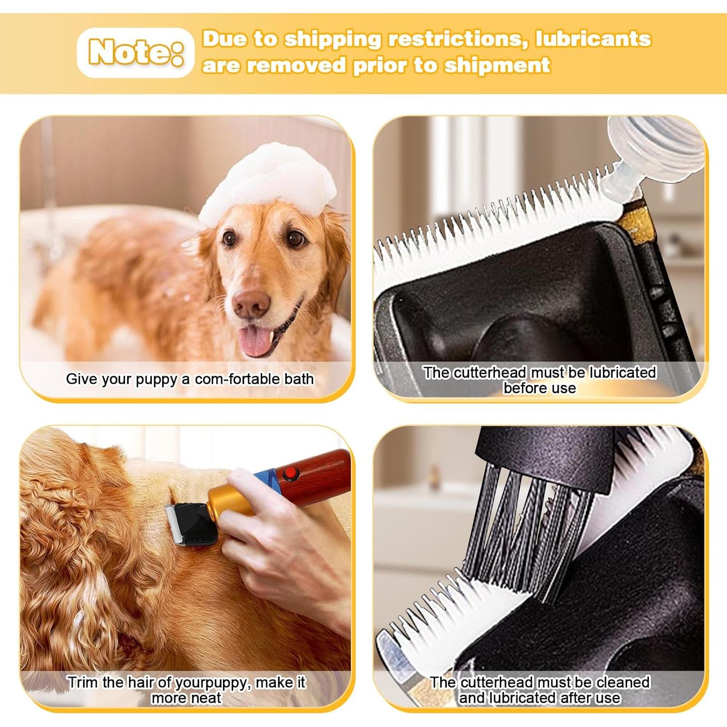 Tijeras Eléctricas para Mascotas Heayain 200W, Bajo Ruido