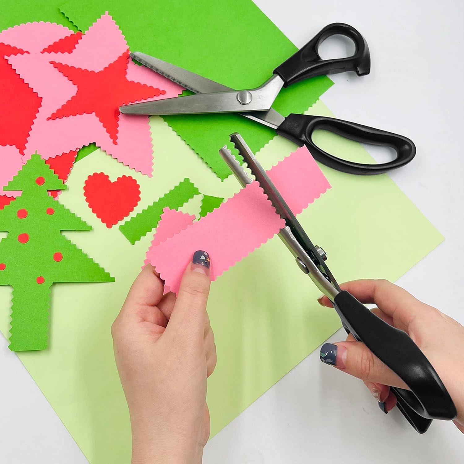 Tijeras de Picos DaKuan para Manualidades - 2 Piezas, Acero Inoxidable