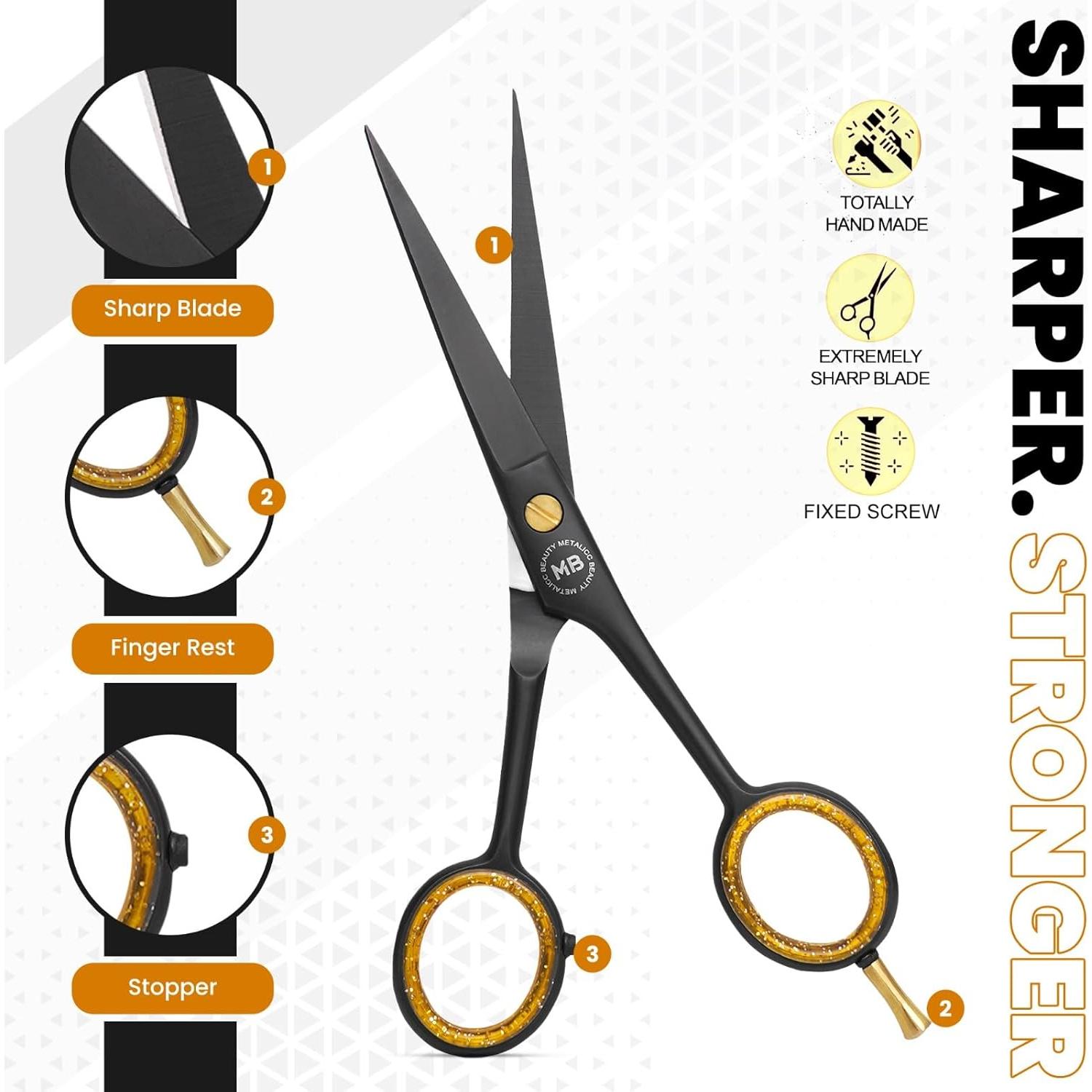 Tijeras de Peluquero Metalicc Beauty 15.24 cm Acero Inoxidable