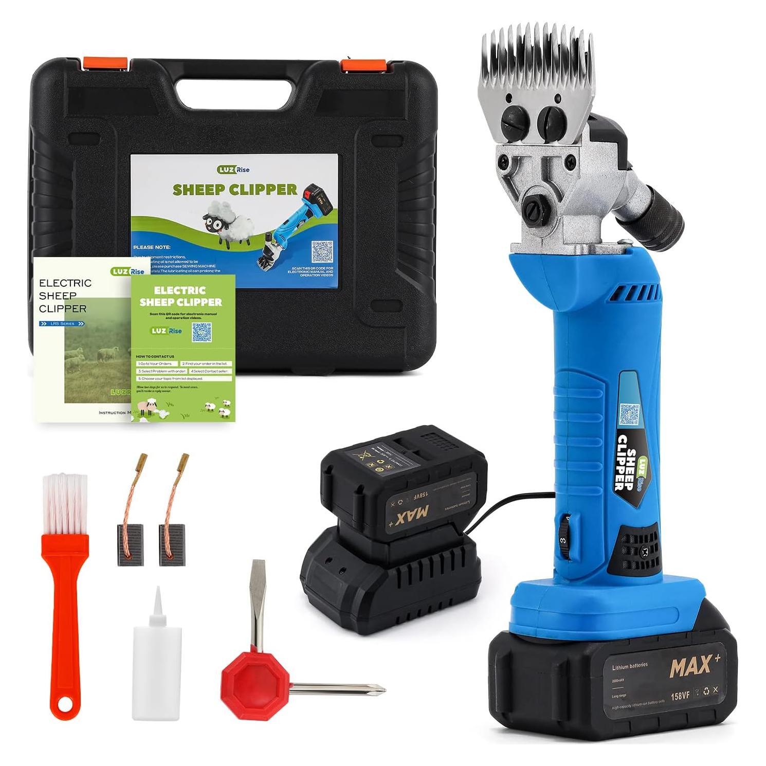 Cortadora de Ovejas Inalámbrica LuzRise LRS-550B-1 550W 6 Velocidades