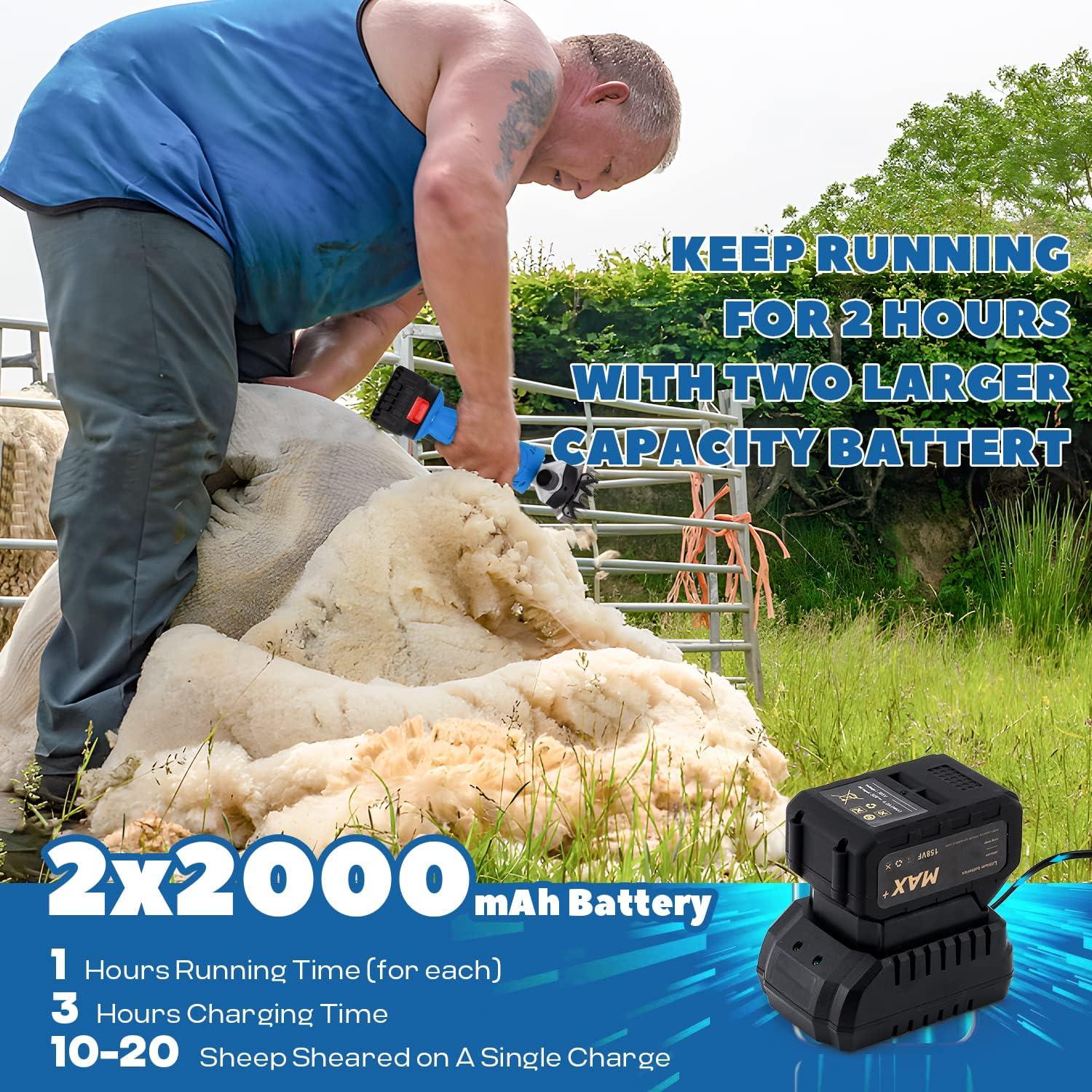 Cortadora de Ovejas Inalámbrica LuzRise LRS-550B-1 550W 6 Velocidades