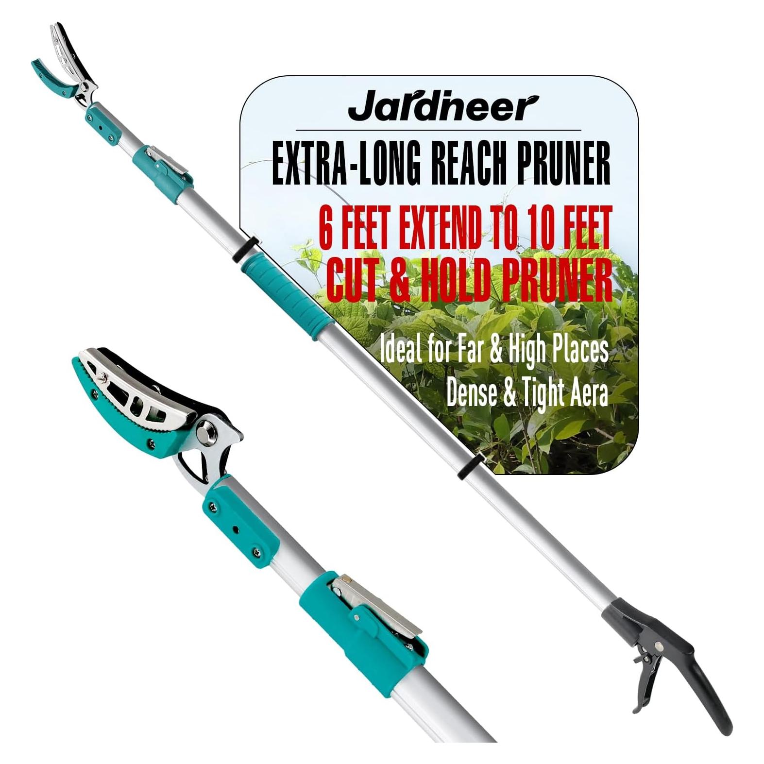 Podadora Telescópica Jardineer 6-10 pies Ligera Ergonómica