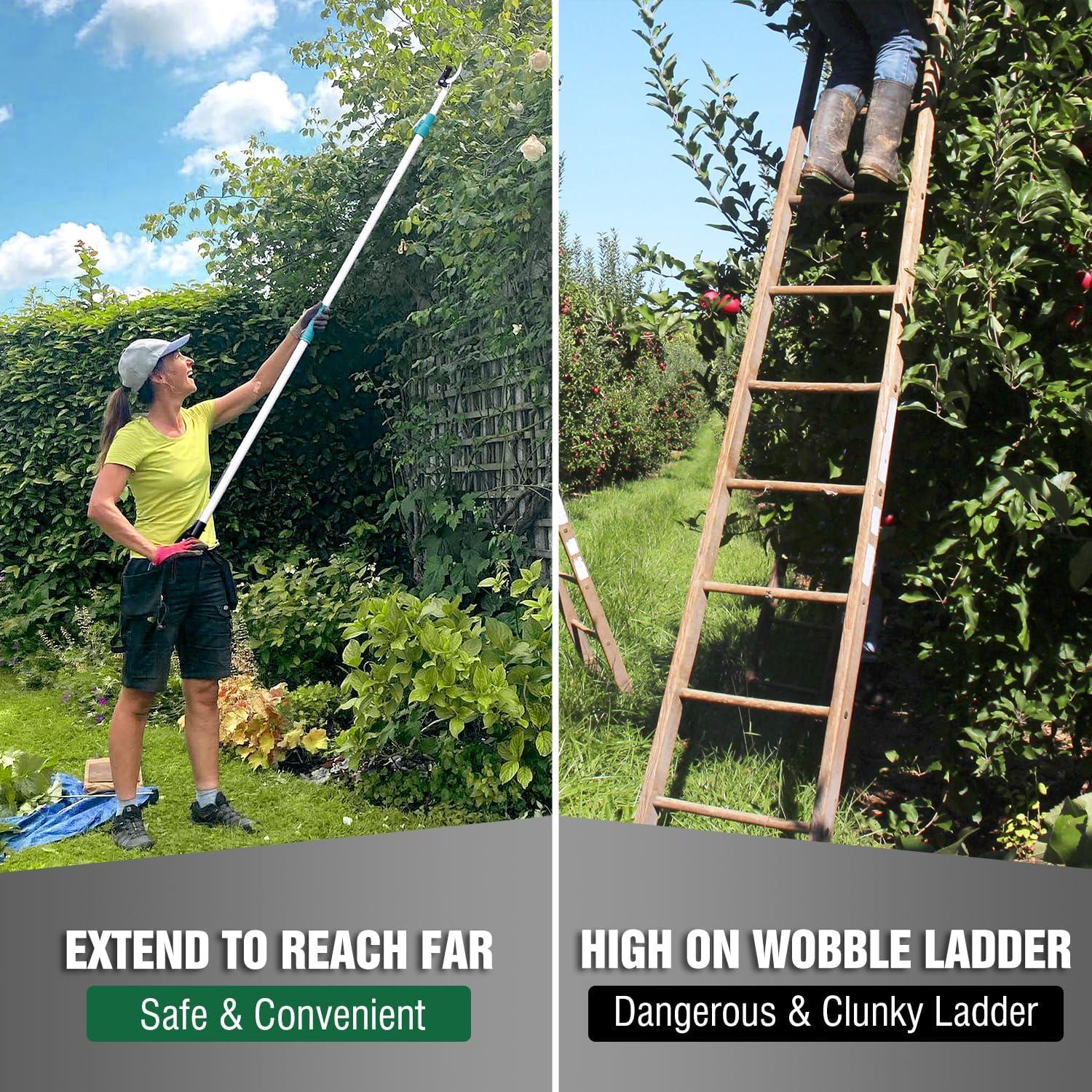 Podadora Telescópica Jardineer 6-10 pies Ligera Ergonómica