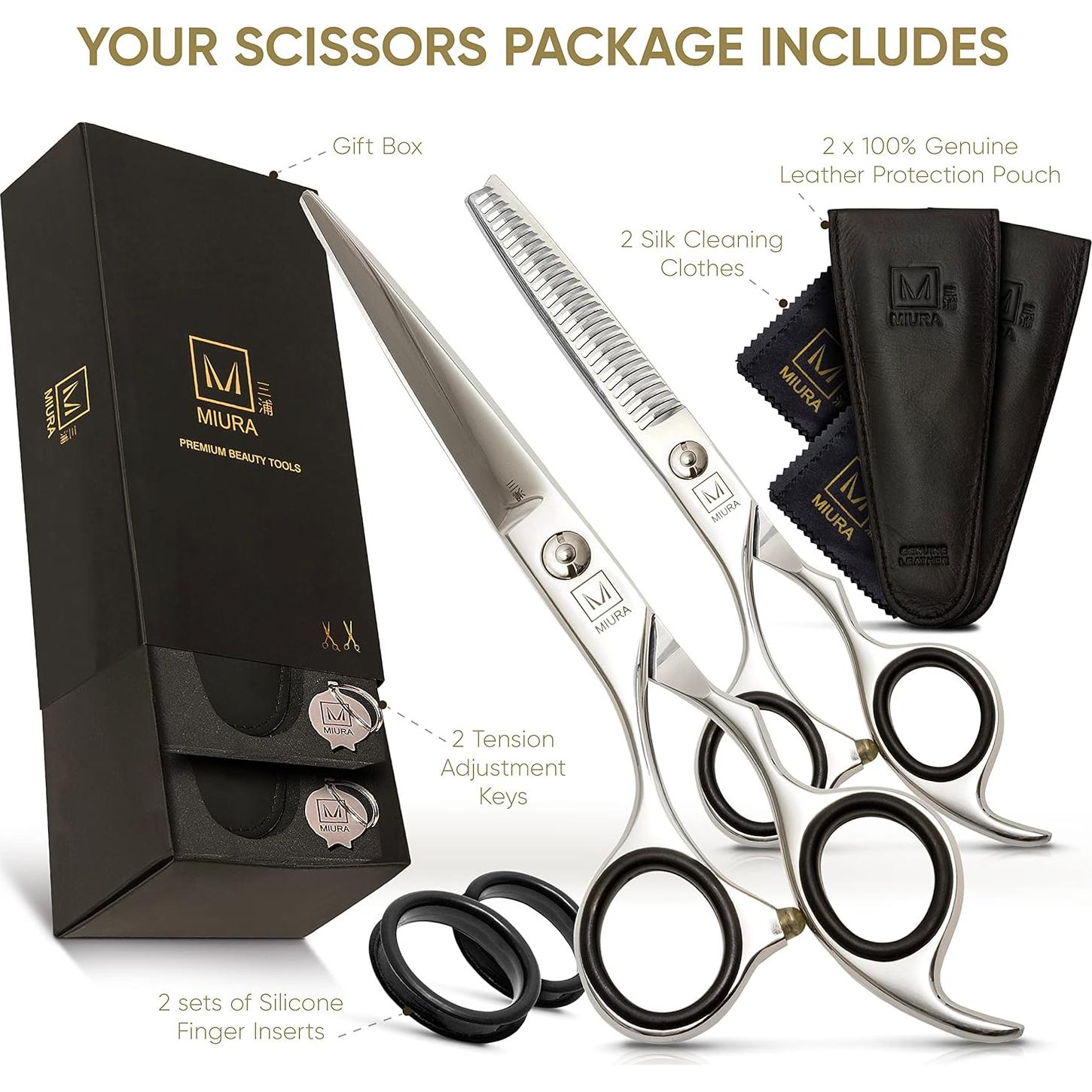 Tijeras de Corte y Desbaste Miura 16.5 cm Acero Inoxidable