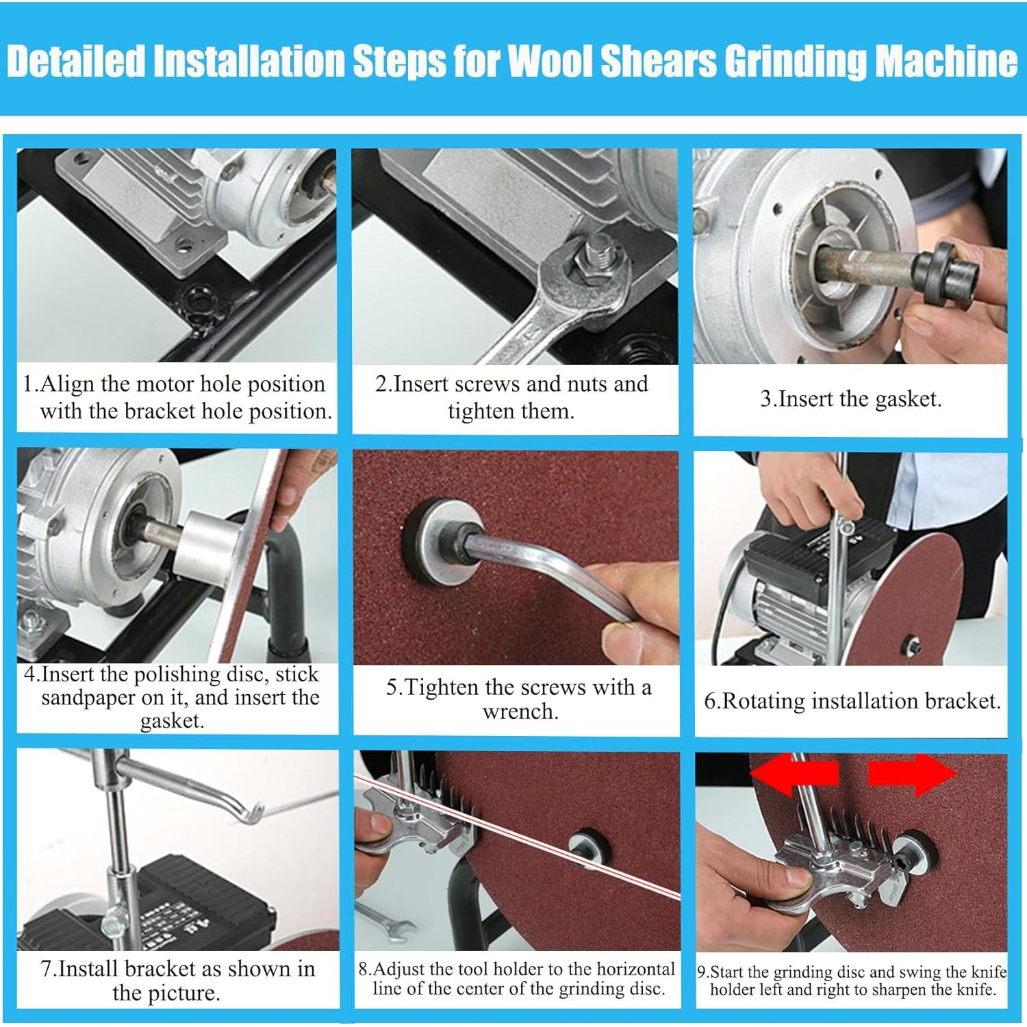 Afilador de Tijeras de Ovejas ApruNresi 550W 110V Eficiente