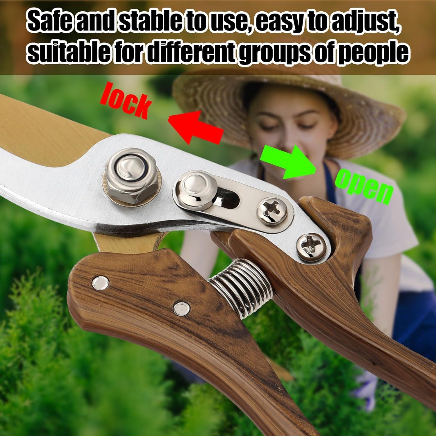 Tijeras de Jardinería Lothee Japonesas de Acero al Carbono