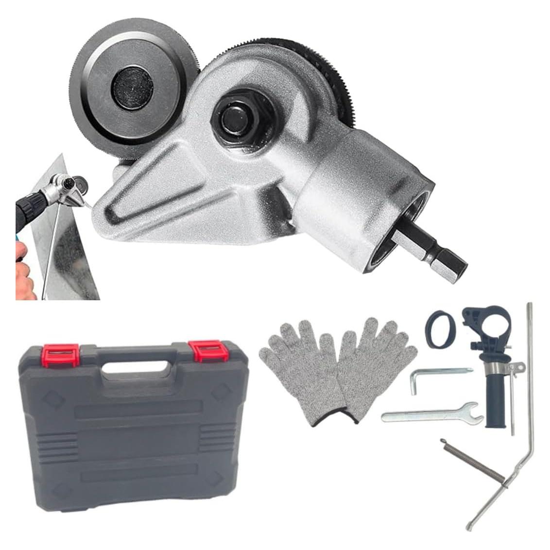 Cortador de Metal Eléctrico WIVZKAO con Accesorios y Guantes