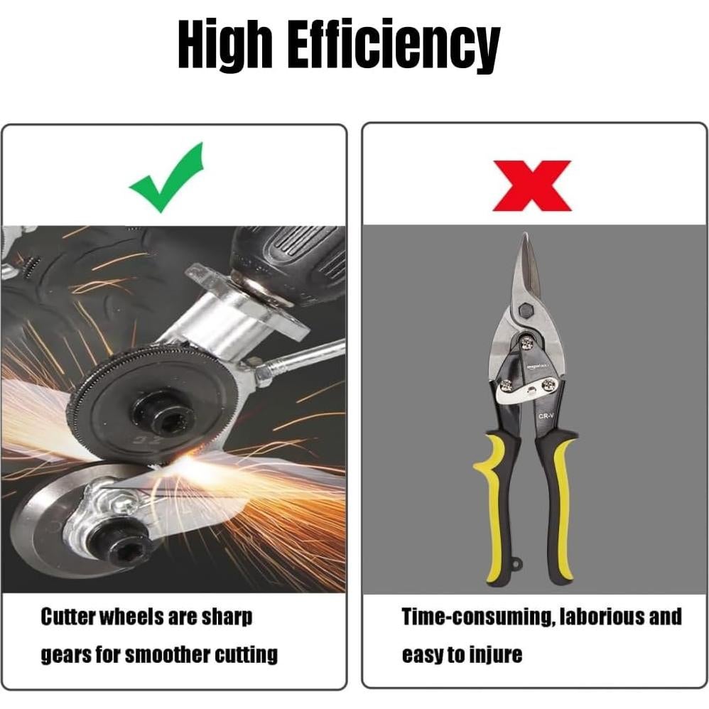 Cortador de Metal Eléctrico WIVZKAO con Accesorios y Guantes