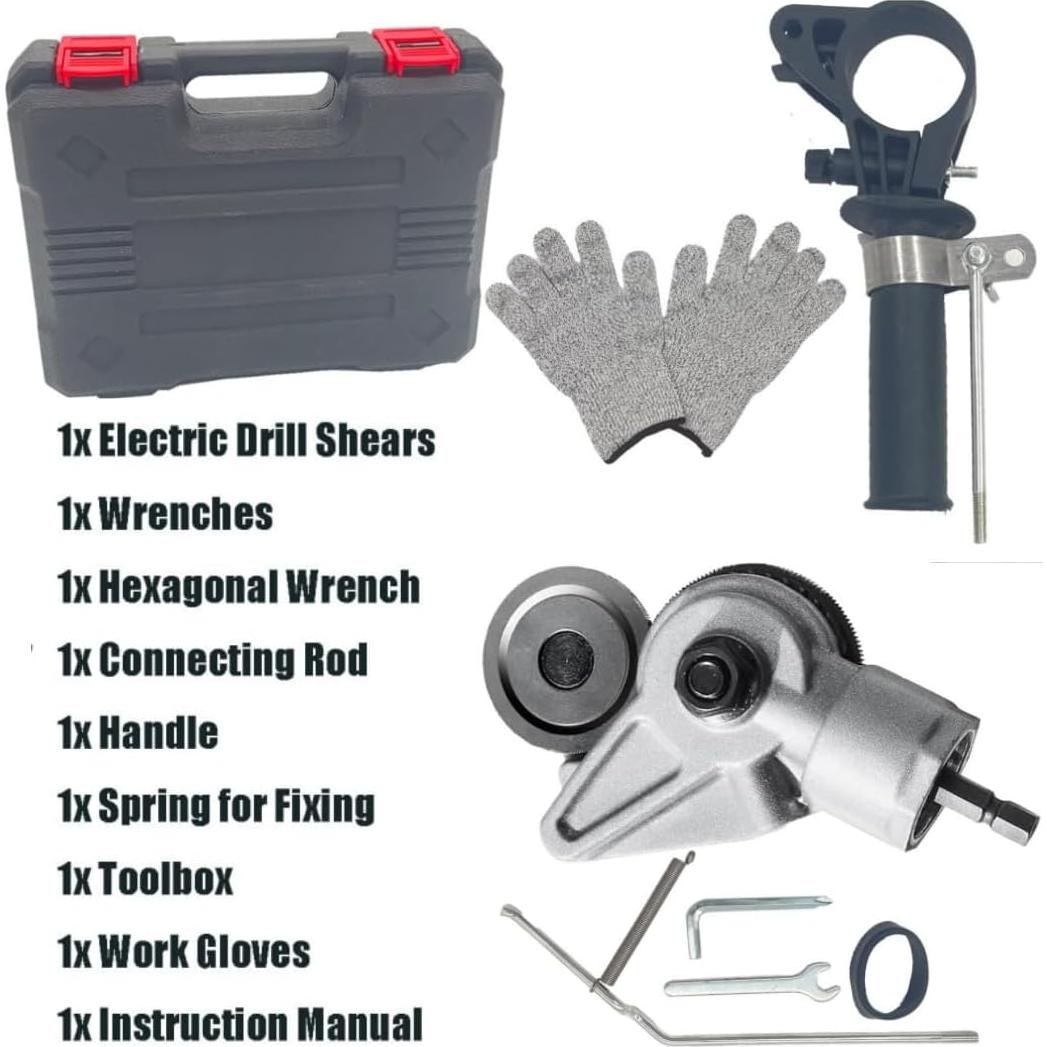 Cortador de Metal Eléctrico WIVZKAO con Accesorios y Guantes
